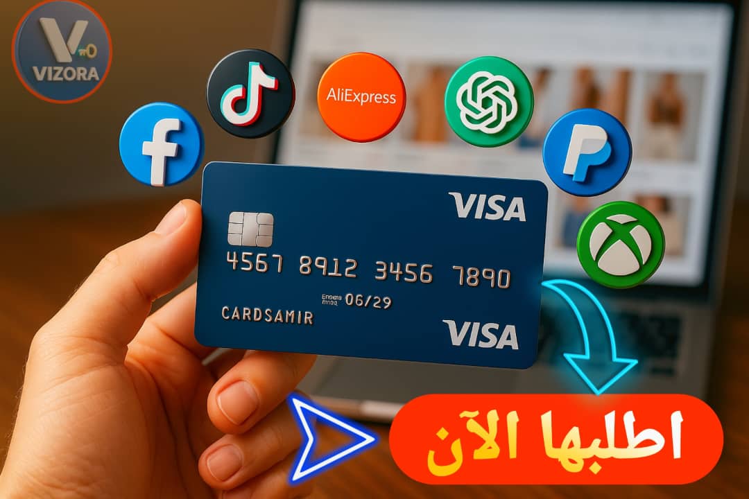 Vizora Global 2 Facebook ad: بطاقة فيزا قانونية
