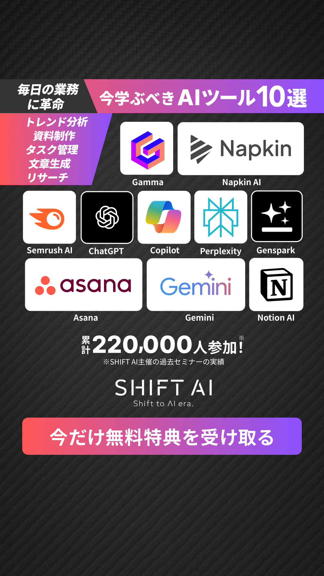 SHIFT AI Facebook ad from Mar 14, 2026