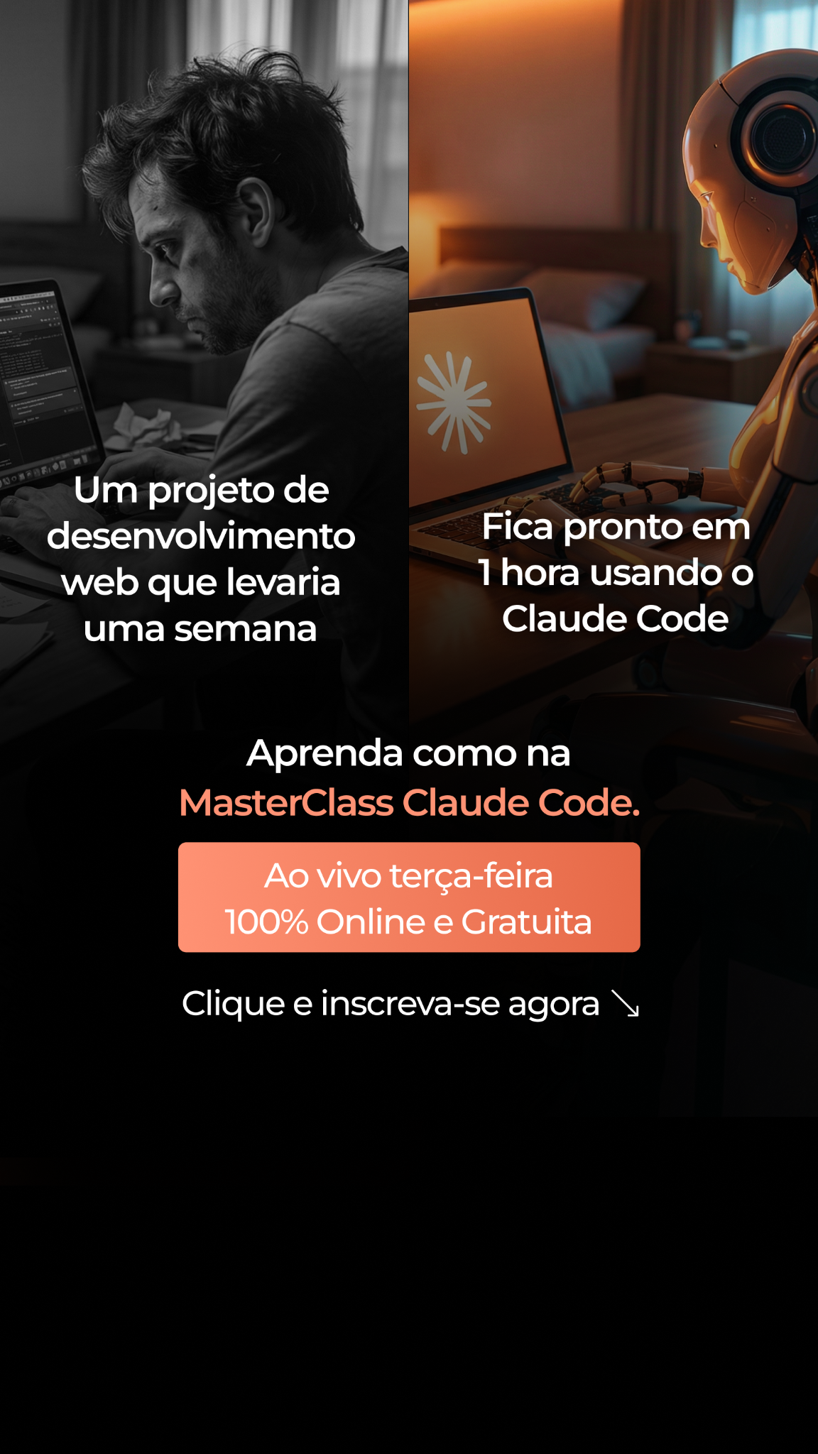 Hashtag NoCode Facebook ad