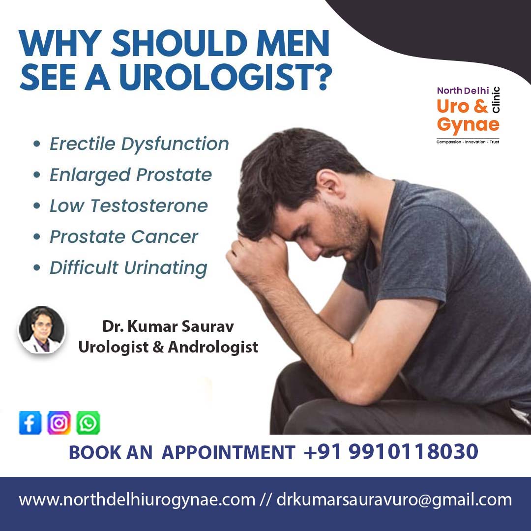 North Delhi Uro & Gynae Clinic Facebook ad: WHY SHOULD MEN SEE A UROLOGIST?