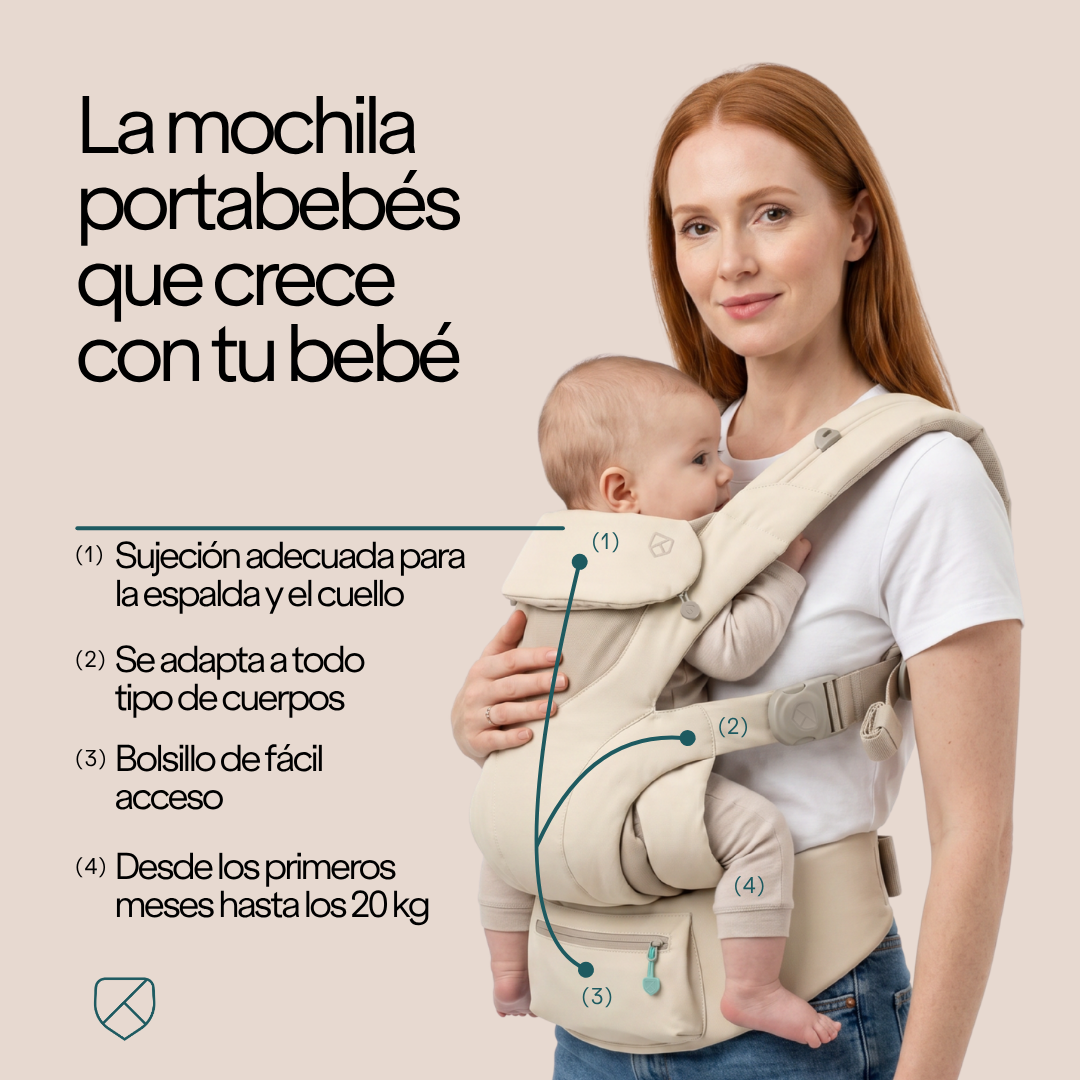 Koala Babycare Facebook ad: La mochila portabebés ergonómica para ti y para tu bebé.