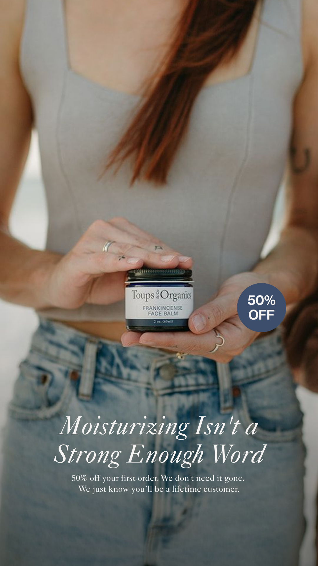 Toups and Co Organics Facebook ad
