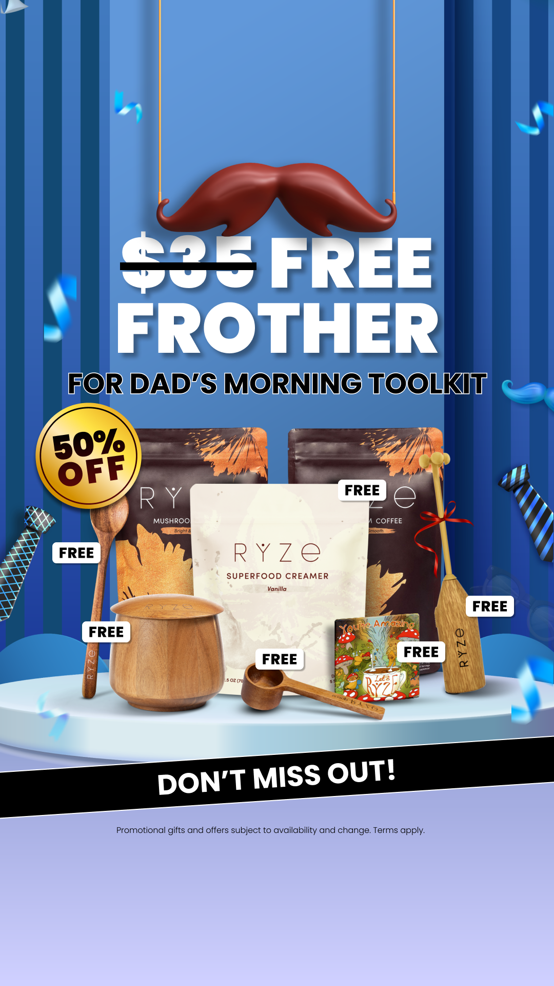 RYZE Superfoods Facebook ad