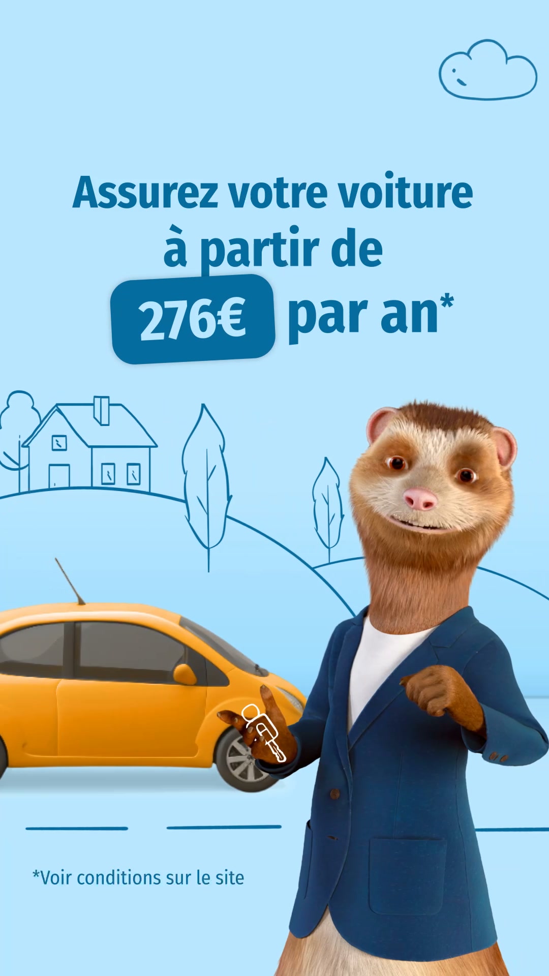 LesFurets.com Facebook ad: Economisez sur votre Assurance Auto