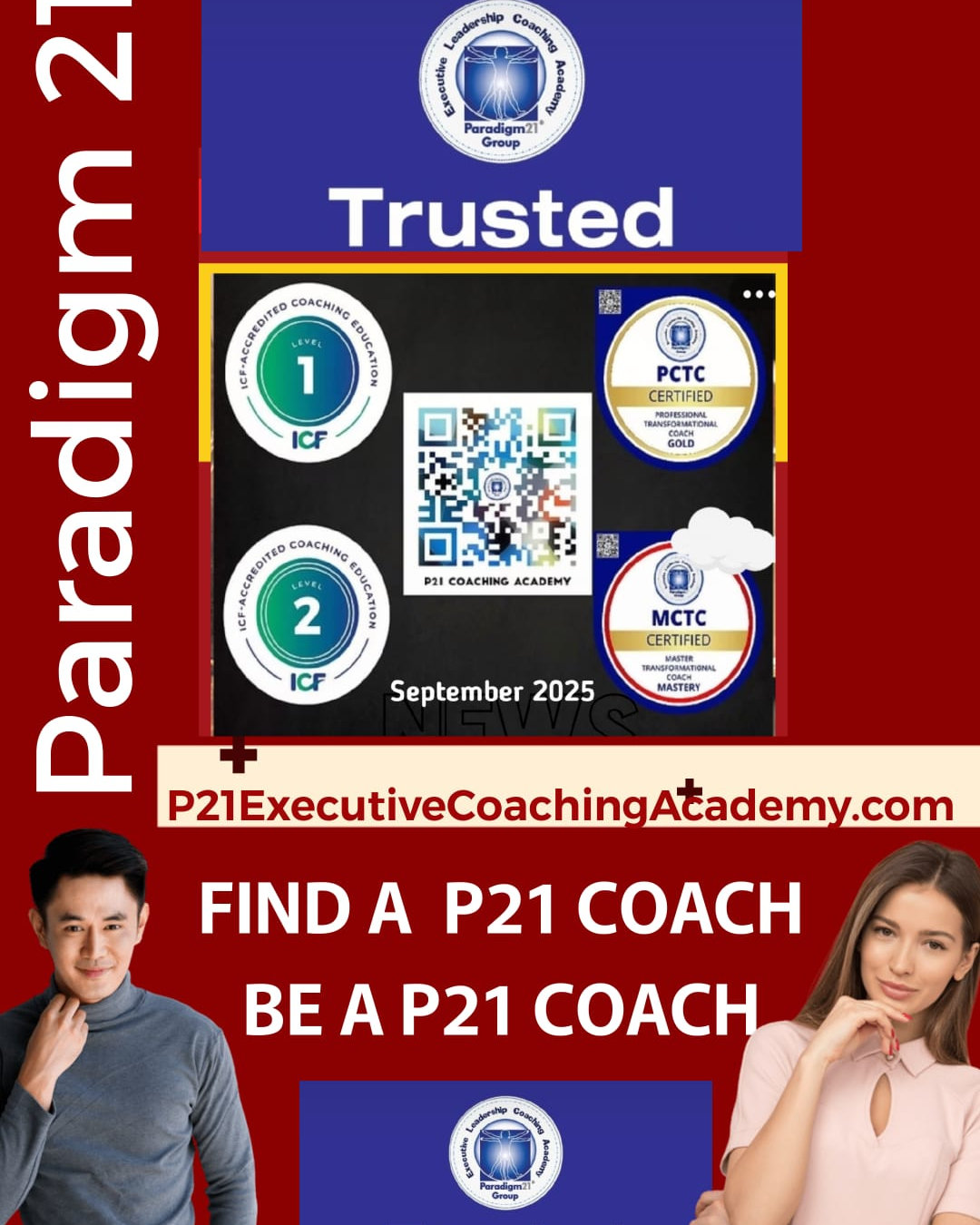 Executive Leadership Coaching Academy, Paradigm21 Facebook ad: Icf Course | Paradigm21 Executive Leadership Coaching…