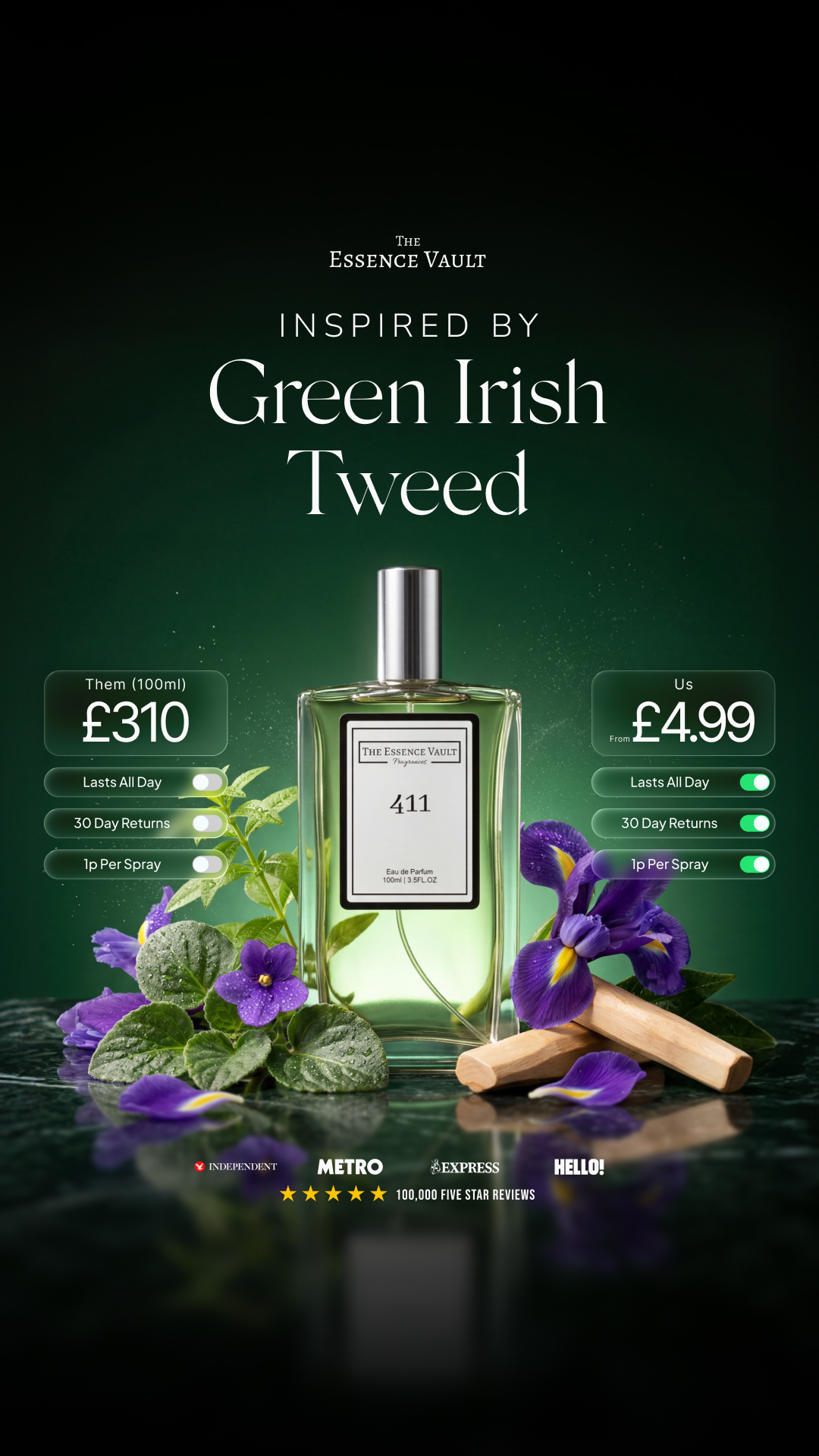 The Essence Vault Facebook ad
