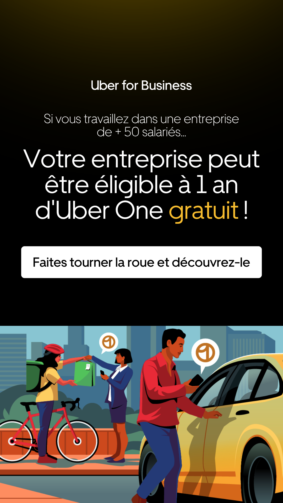 Uber for Business Facebook ad
