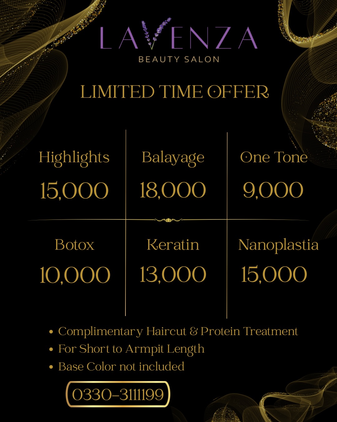 Lavenza Beauty & Grooming Bar Facebook ad: New Promotion