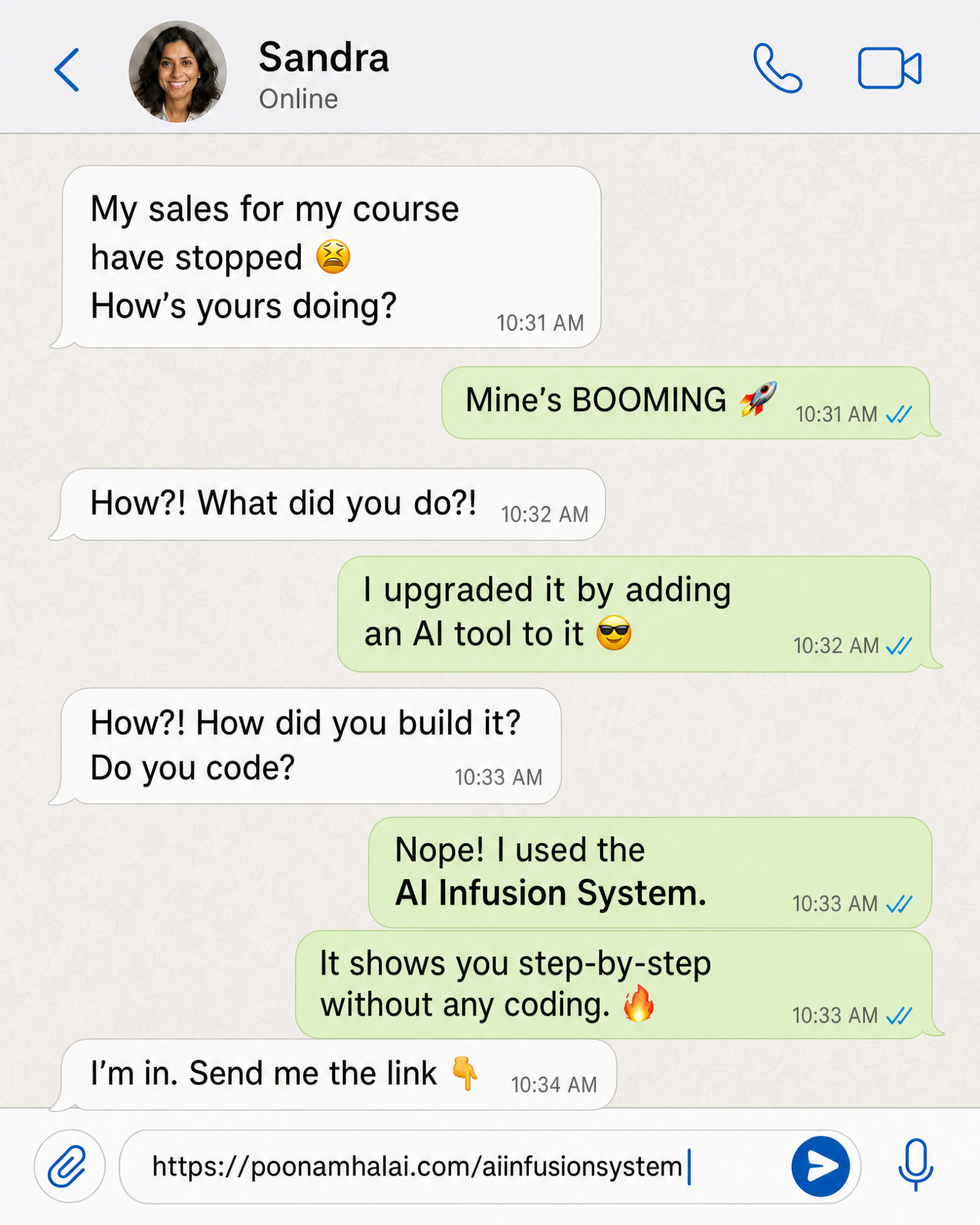 Poonam Halai Facebook ad: Build AI Digital Products Without Coding