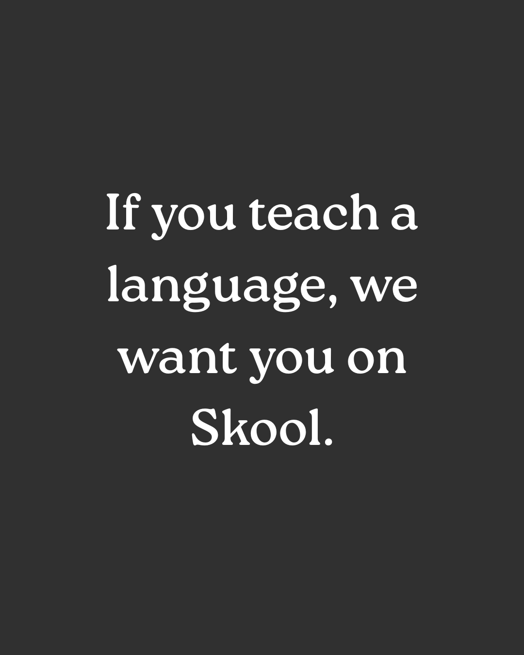Skool Facebook ad
