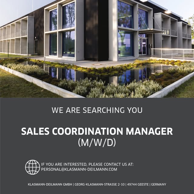 Klasmann-Deilmann Facebook ad: We’re hiring: Sales Coordination Manager (m/f/d)