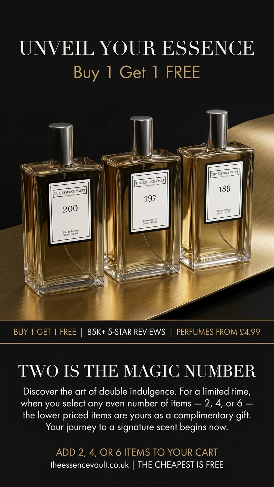 The Essence Vault Facebook ad