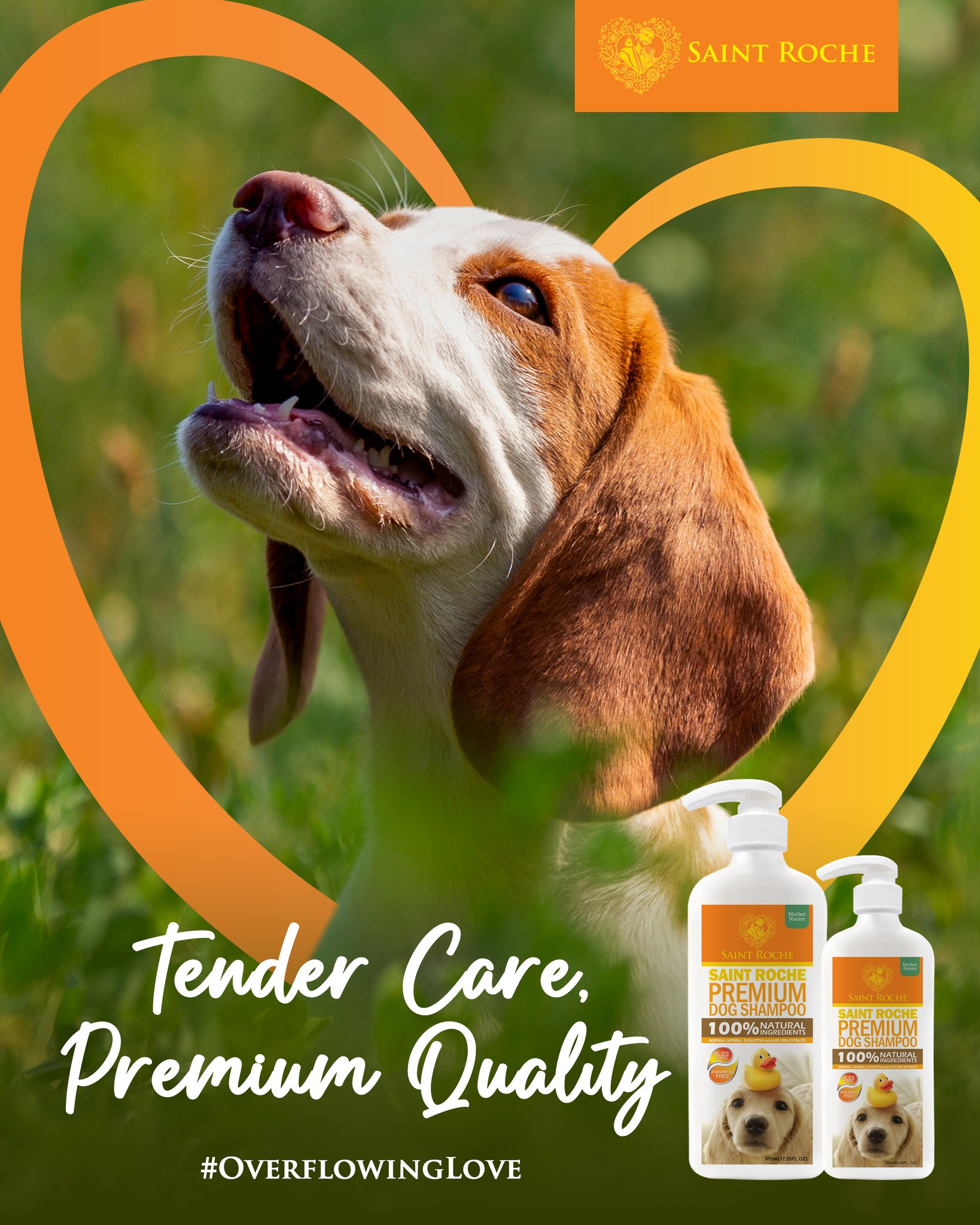 Saint Roche Premium Dog Shampoo Facebook ad