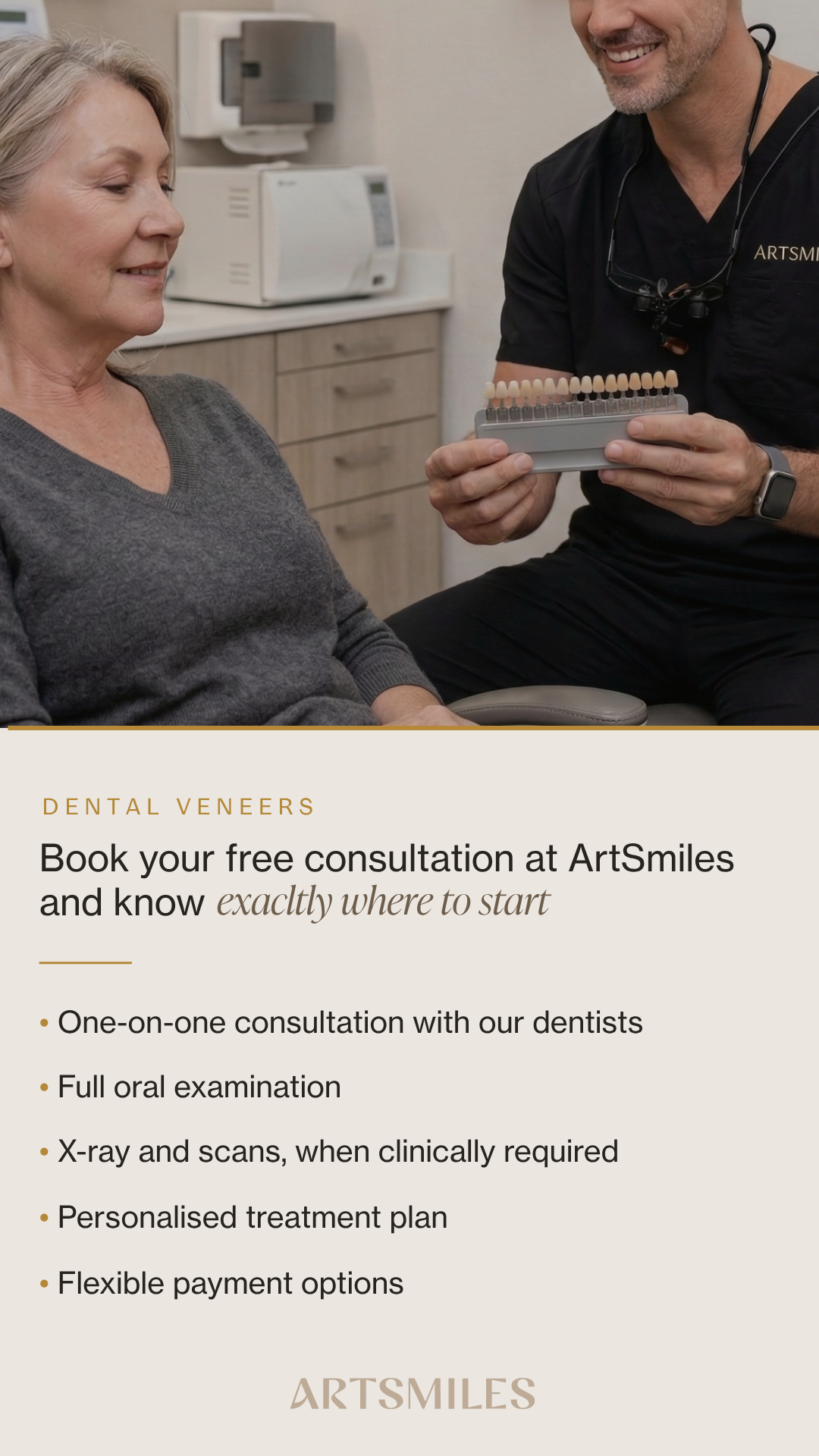 ArtSmiles Facebook ad