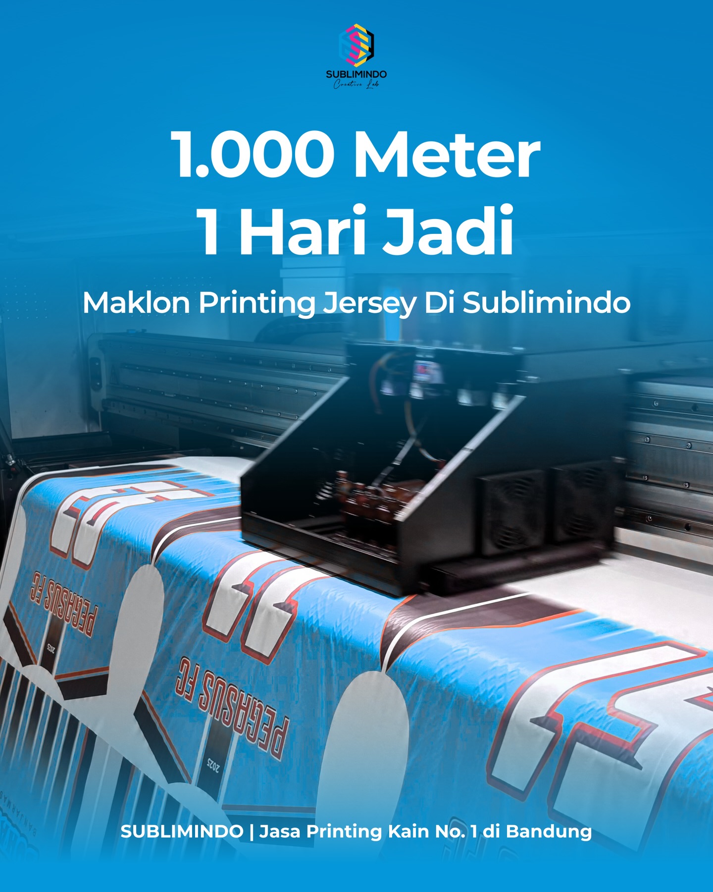 Sublimindo Textile Printing Facebook ad: Kalau bisa selesai 1 hari, kenapa nunggu vendor…