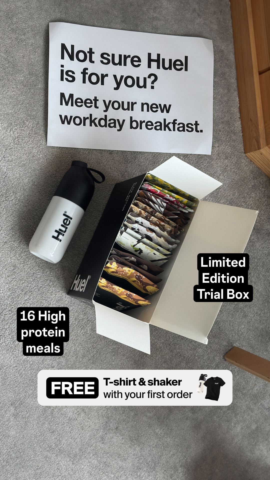 Huel Facebook ad