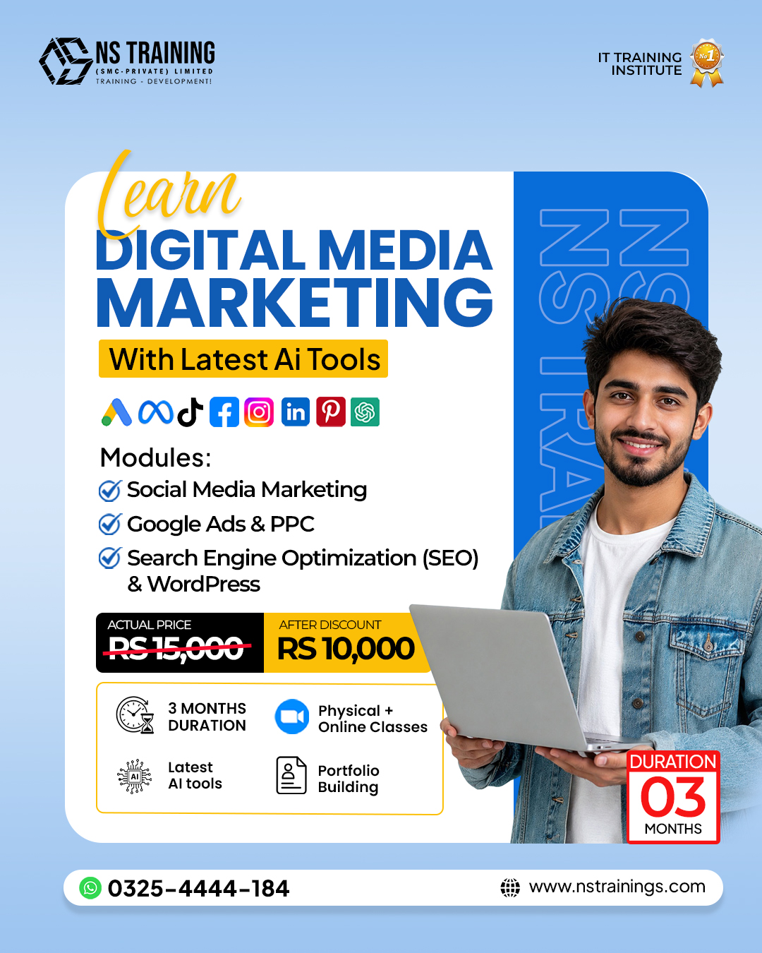 NS Training SMC PVT Ltd Facebook ad