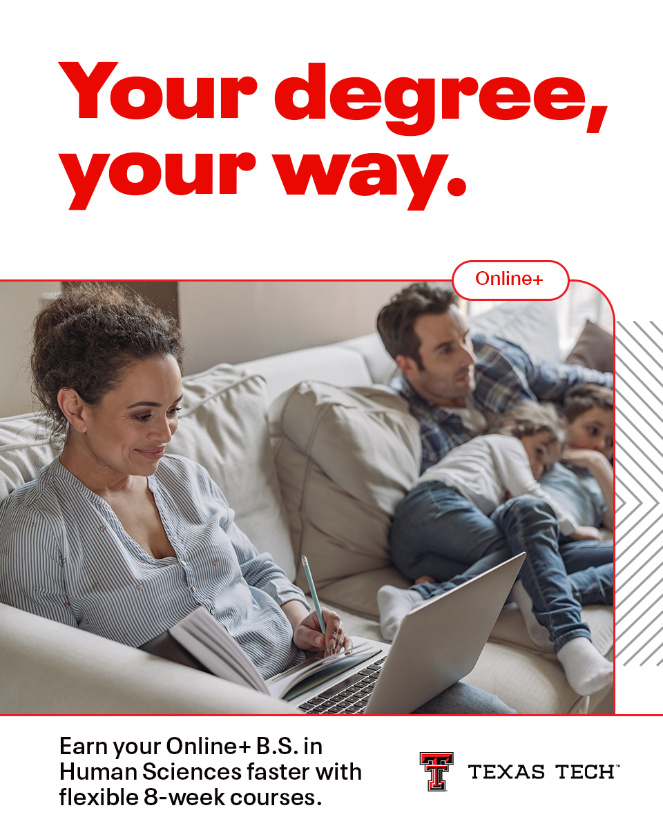 Texas Tech University Online Facebook ad