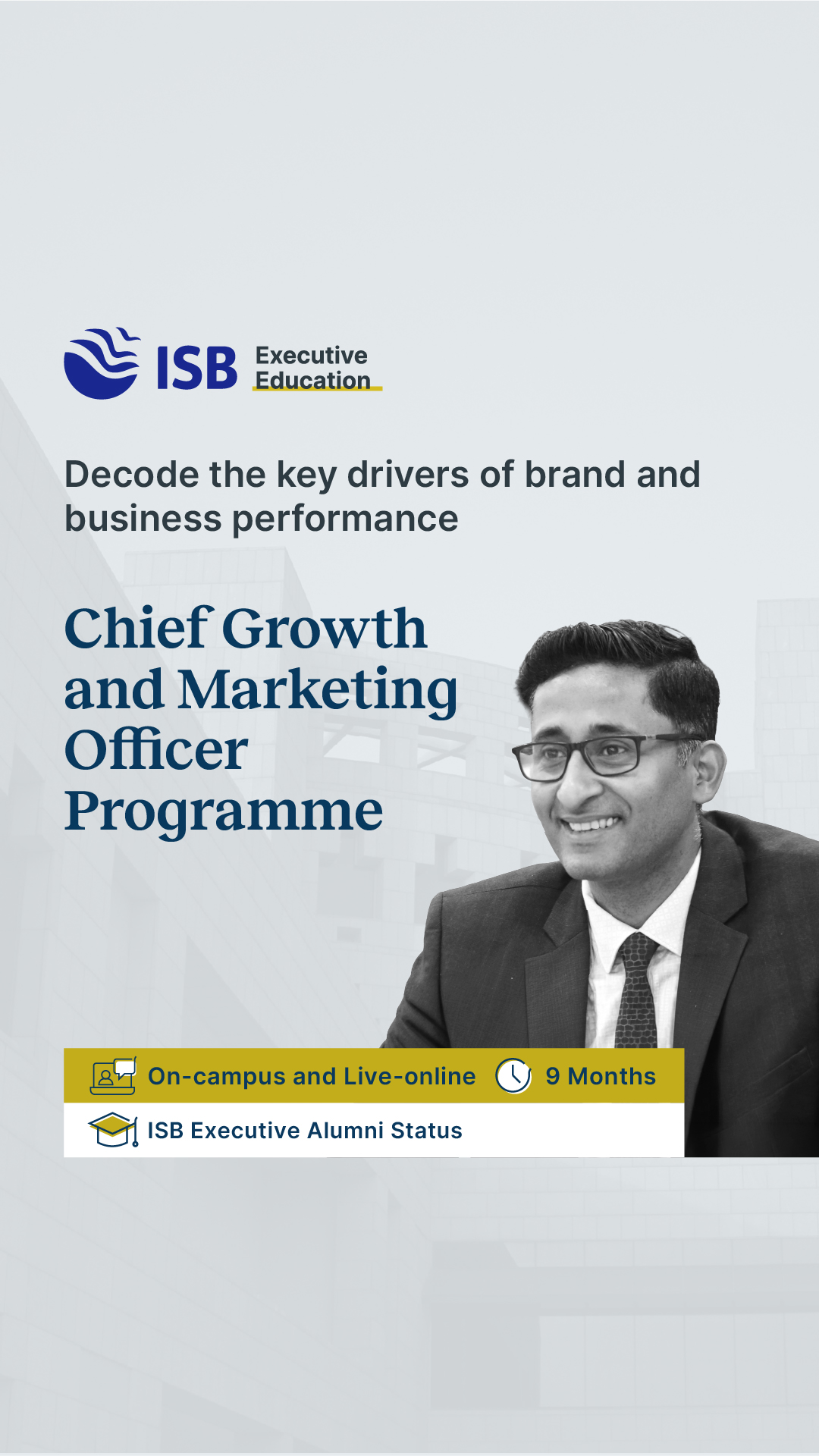 ISB Executive Education Facebook ad