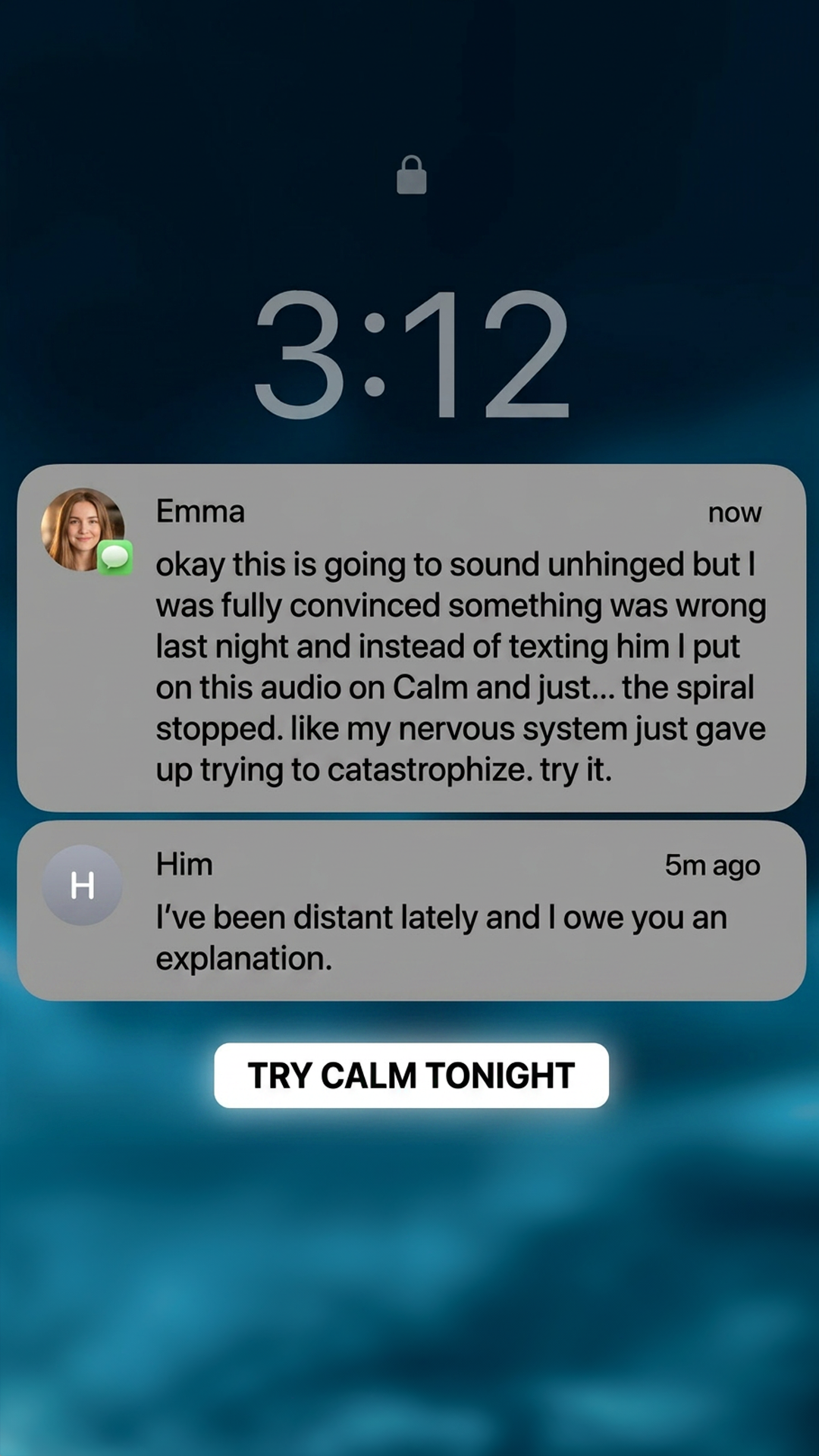 Calm Facebook ad