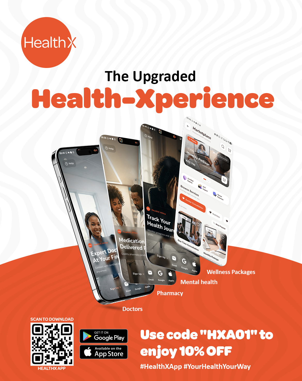 Health_X_Africa Facebook ad: The Upgraded Health-Xperience