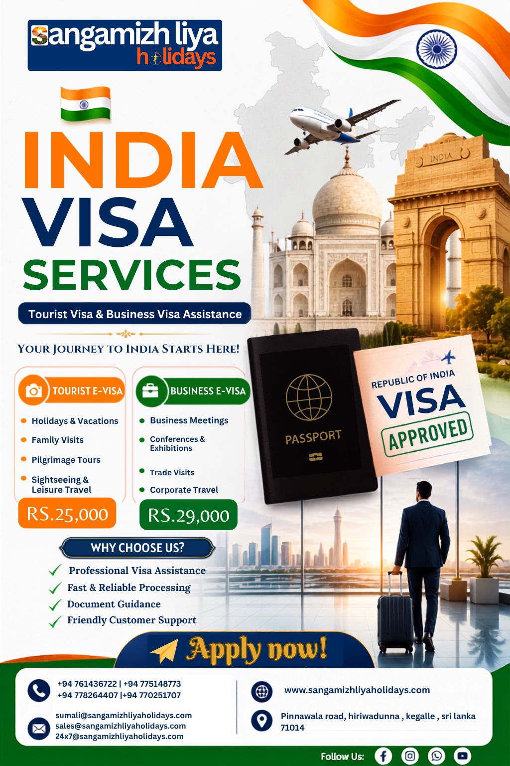 Sangamizh Liya Holidays Facebook ad: Planning a trip to India?