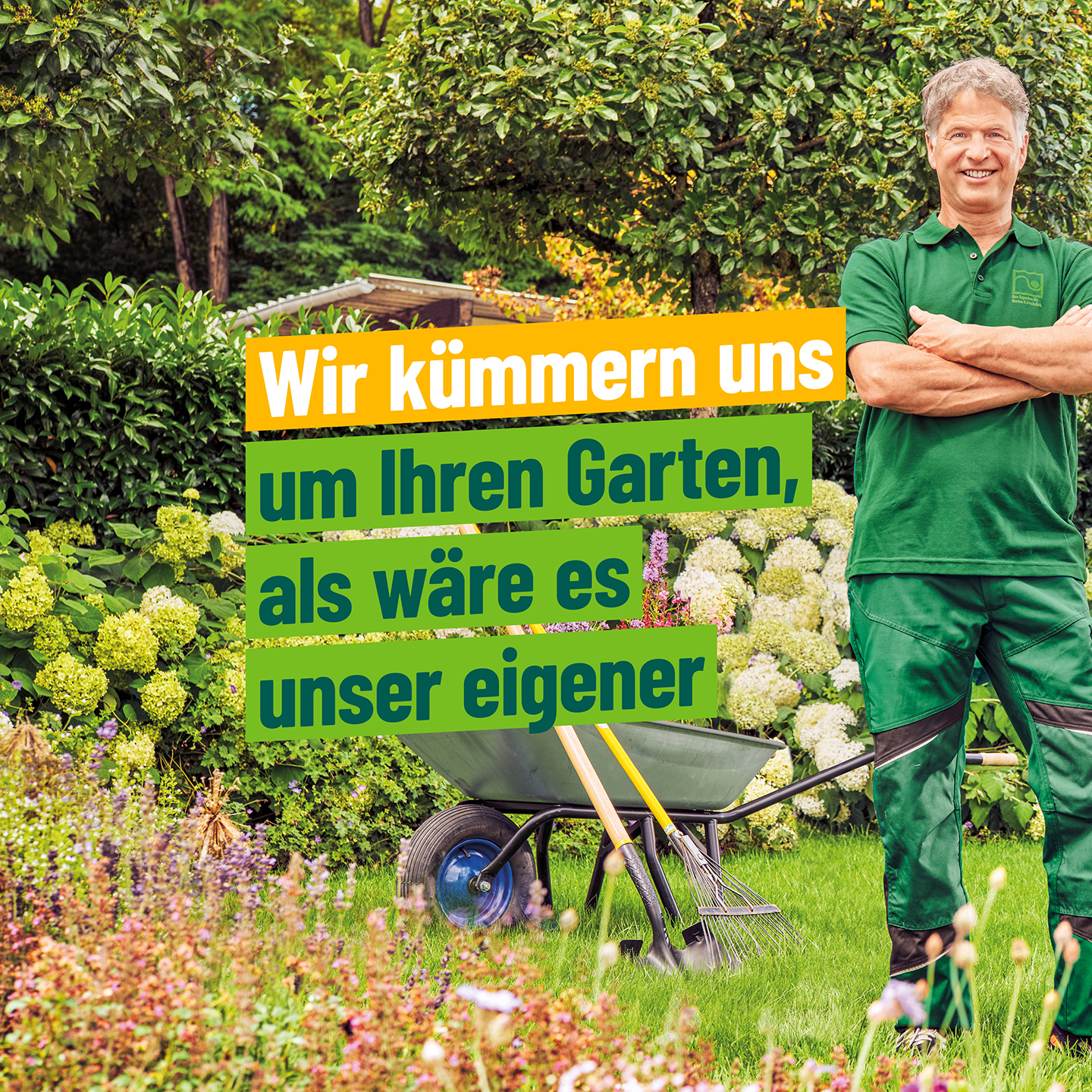 Mein-Traumgarten Facebook ad: Das Zeichen für mehr Fachwissen und Leidenschaft.