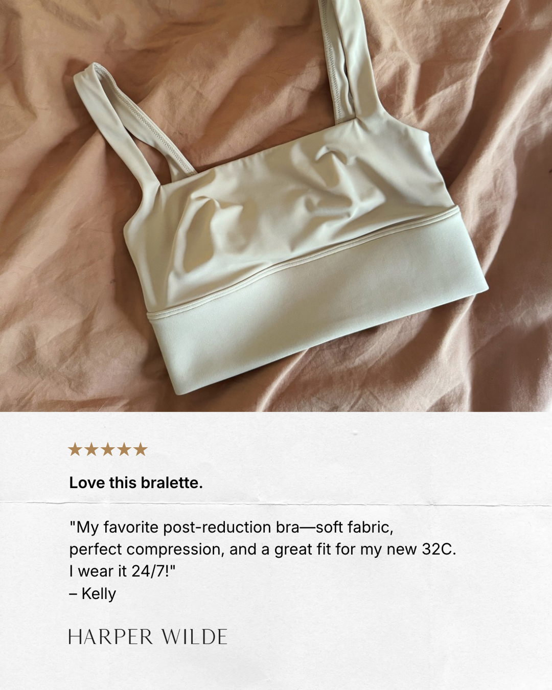 Harper Wilde Facebook ad: Made for gentle support