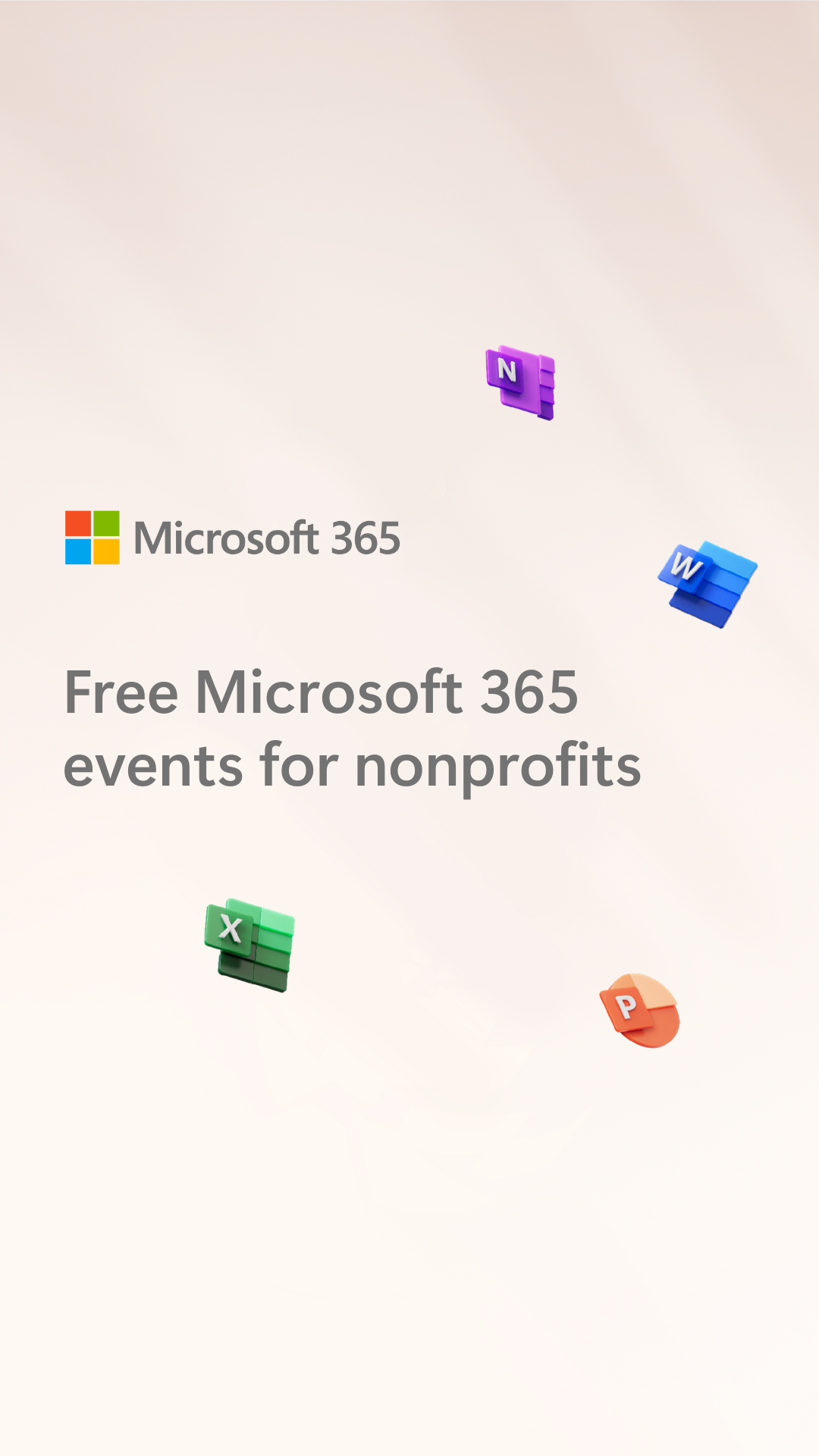 Microsoft for Nonprofits Facebook ad