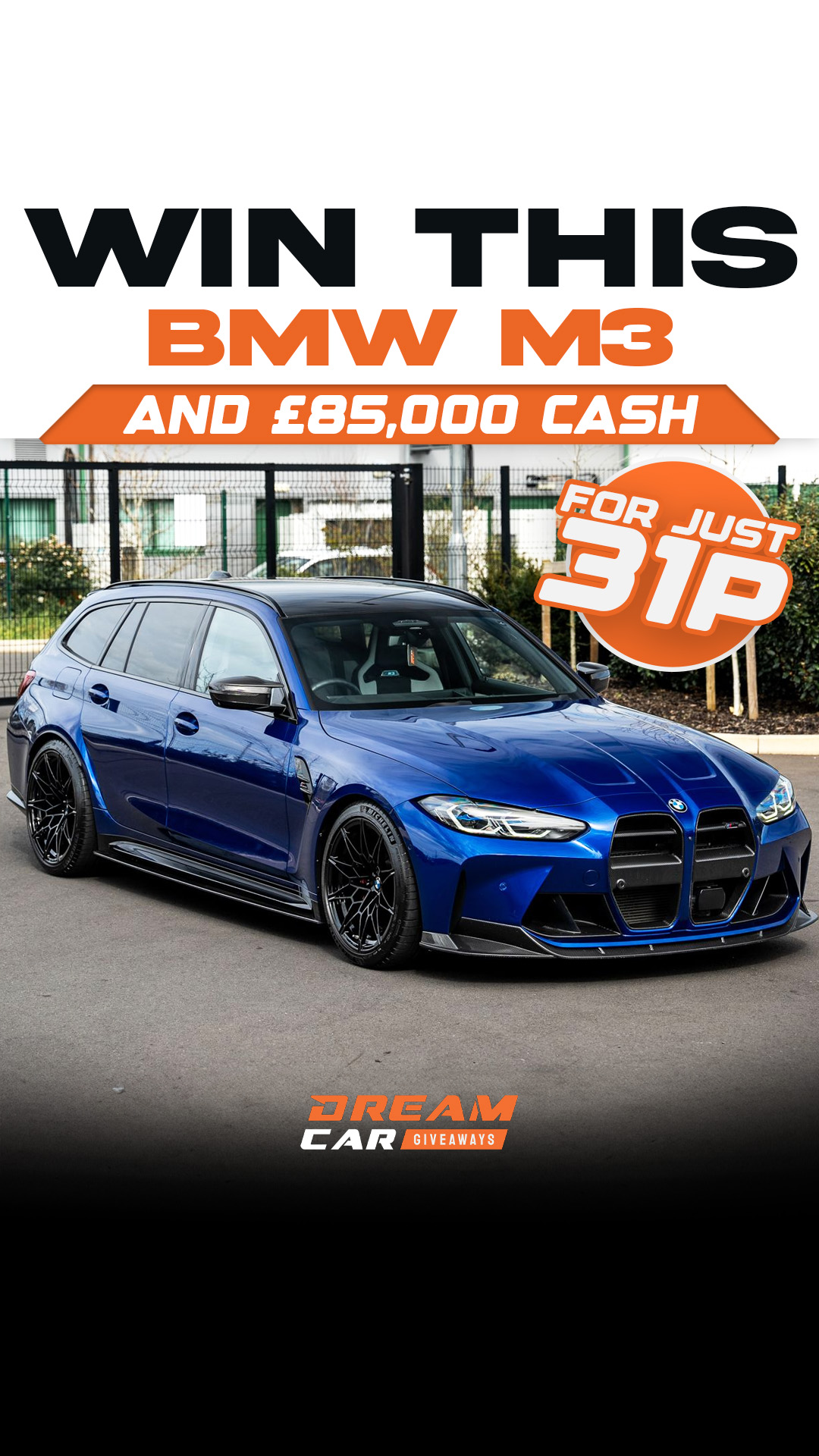 Dream Car Giveaways Facebook ad
