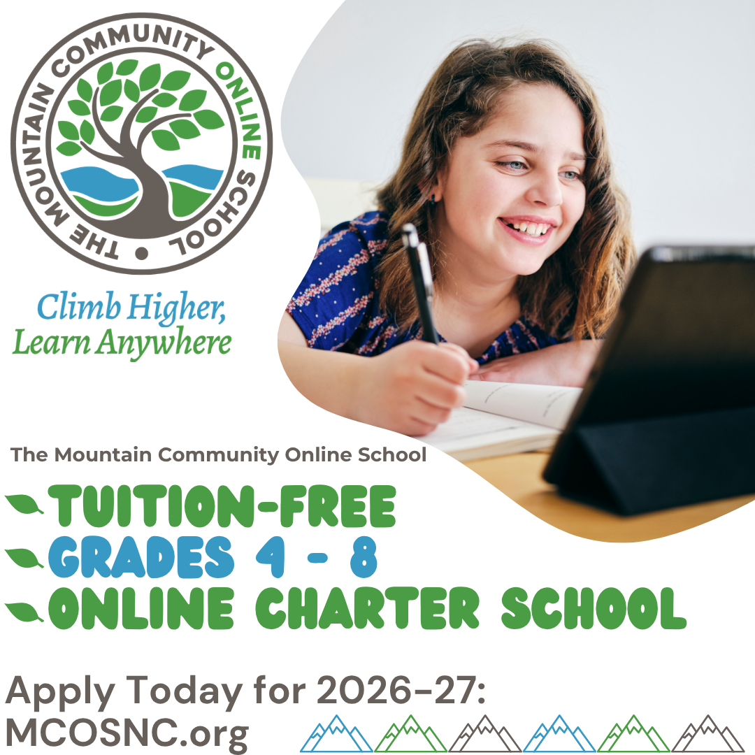 The Mountain Community Online School Facebook ad
