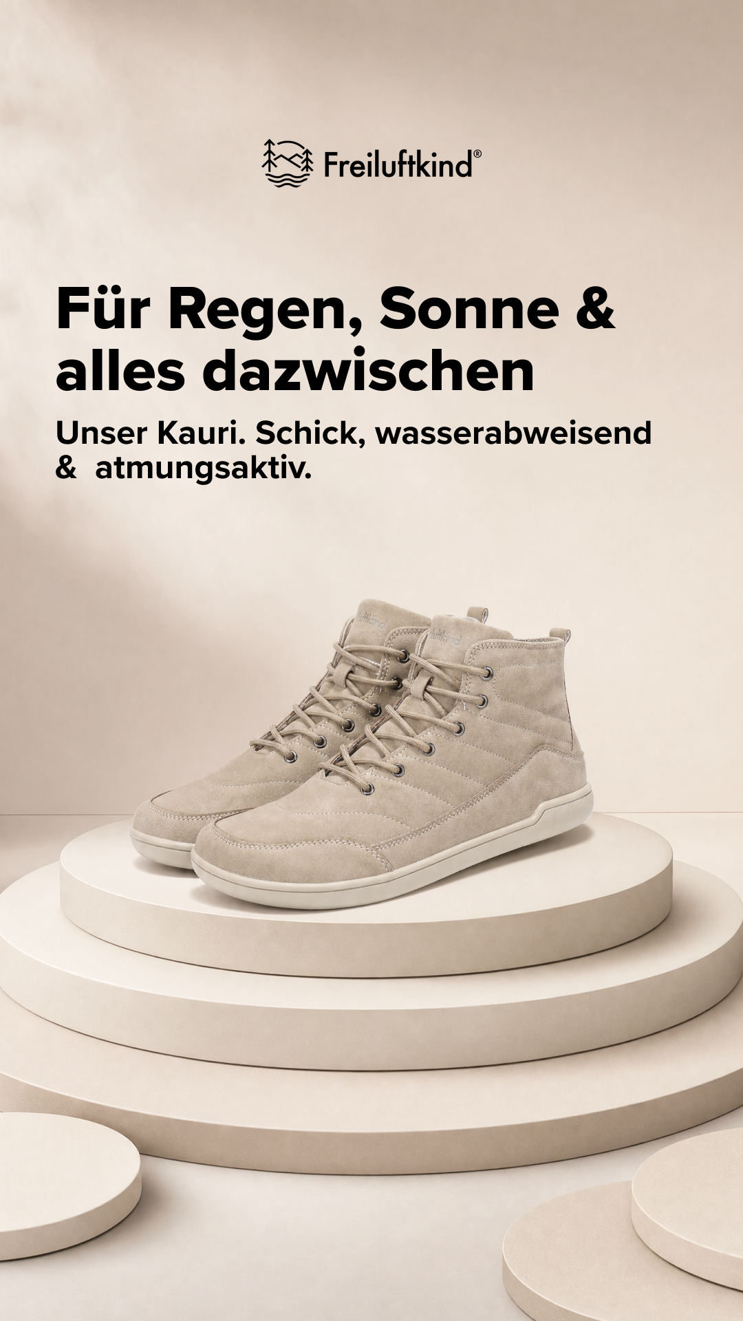 Freiluftkind Facebook ad: Der Allrounder-Barfußschuh Kauri, für Frühling, Sommer &…