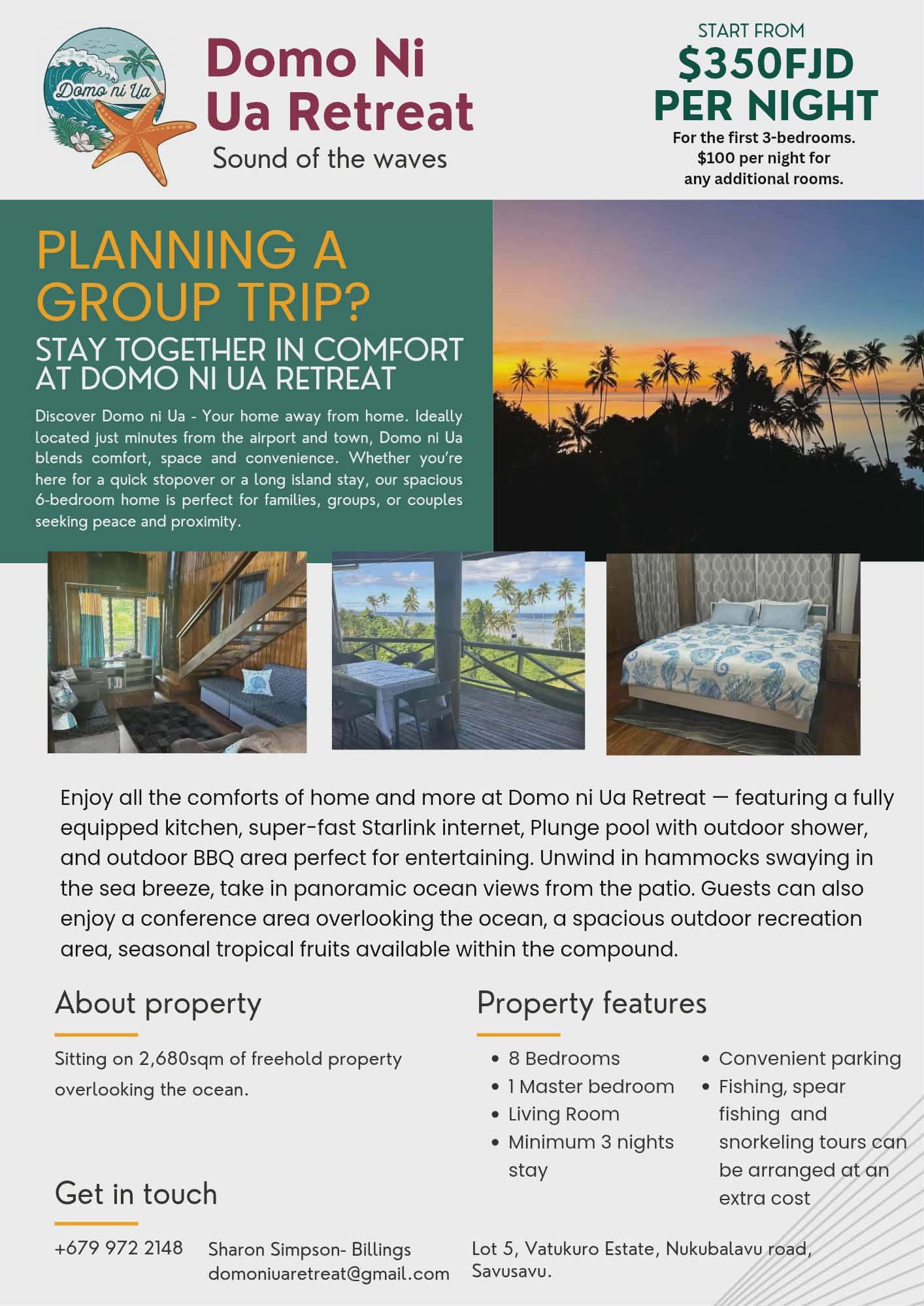 Domo Ni Ua Retreat Facebook ad: ESCAPE TO THE HIDDEN PARADISE AT DOMO NI…