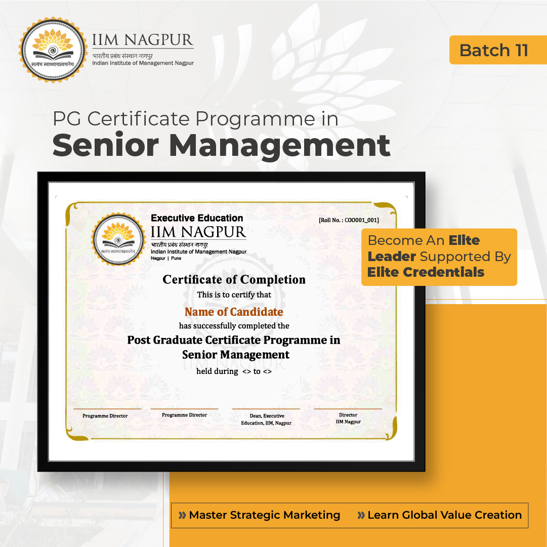 IIM Nagpur Senior Management Programme Facebook ad: IIM Nagpur's Senior Management Programme (Batch 11)