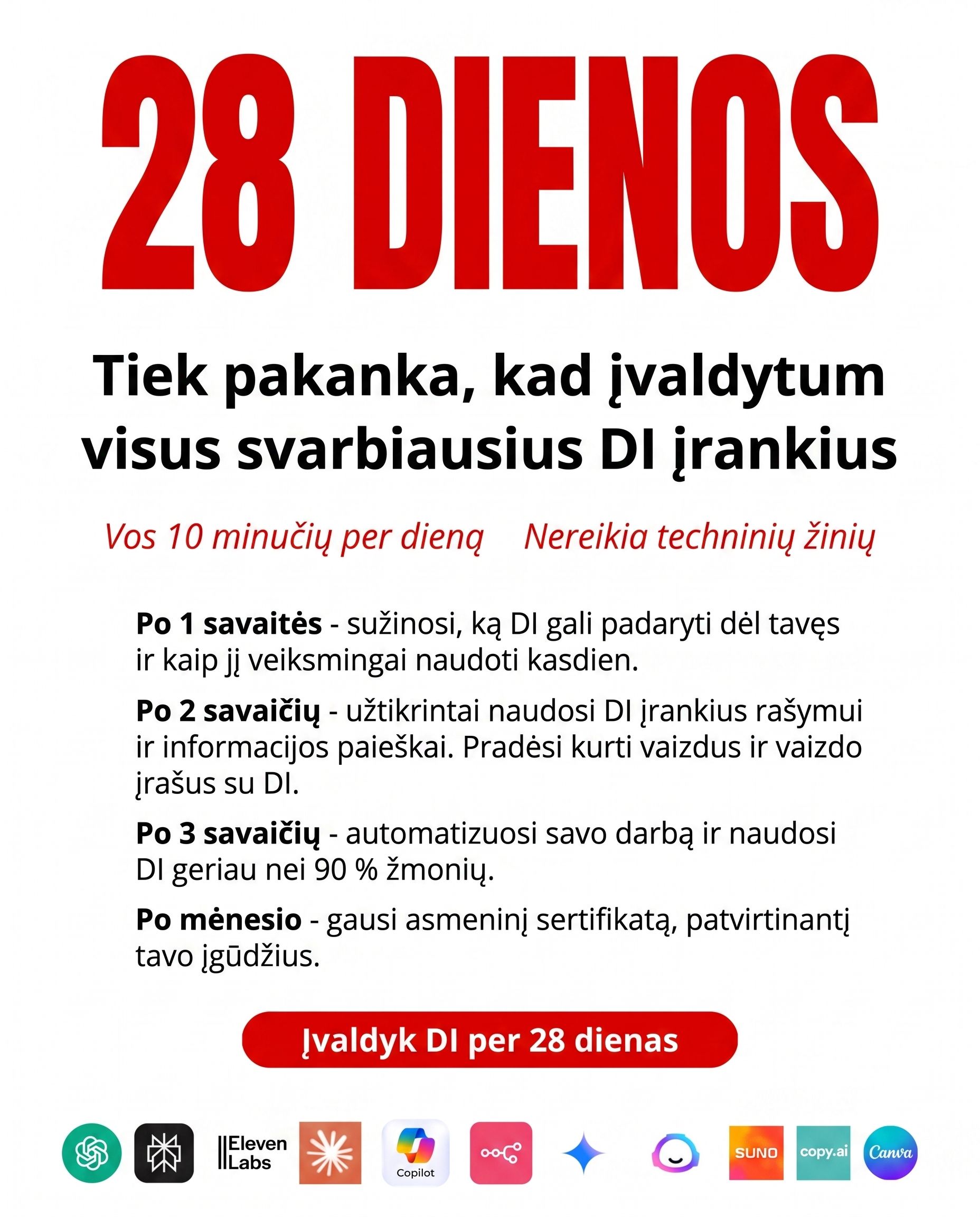 Lernejo AI Lietuva Facebook ad