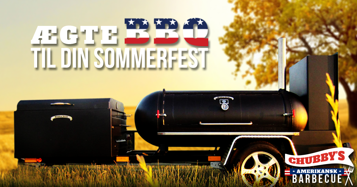 Chubby Boys Barbecue Event Catering Facebook ad: SKAL DU HOLDE HAVEFEST?