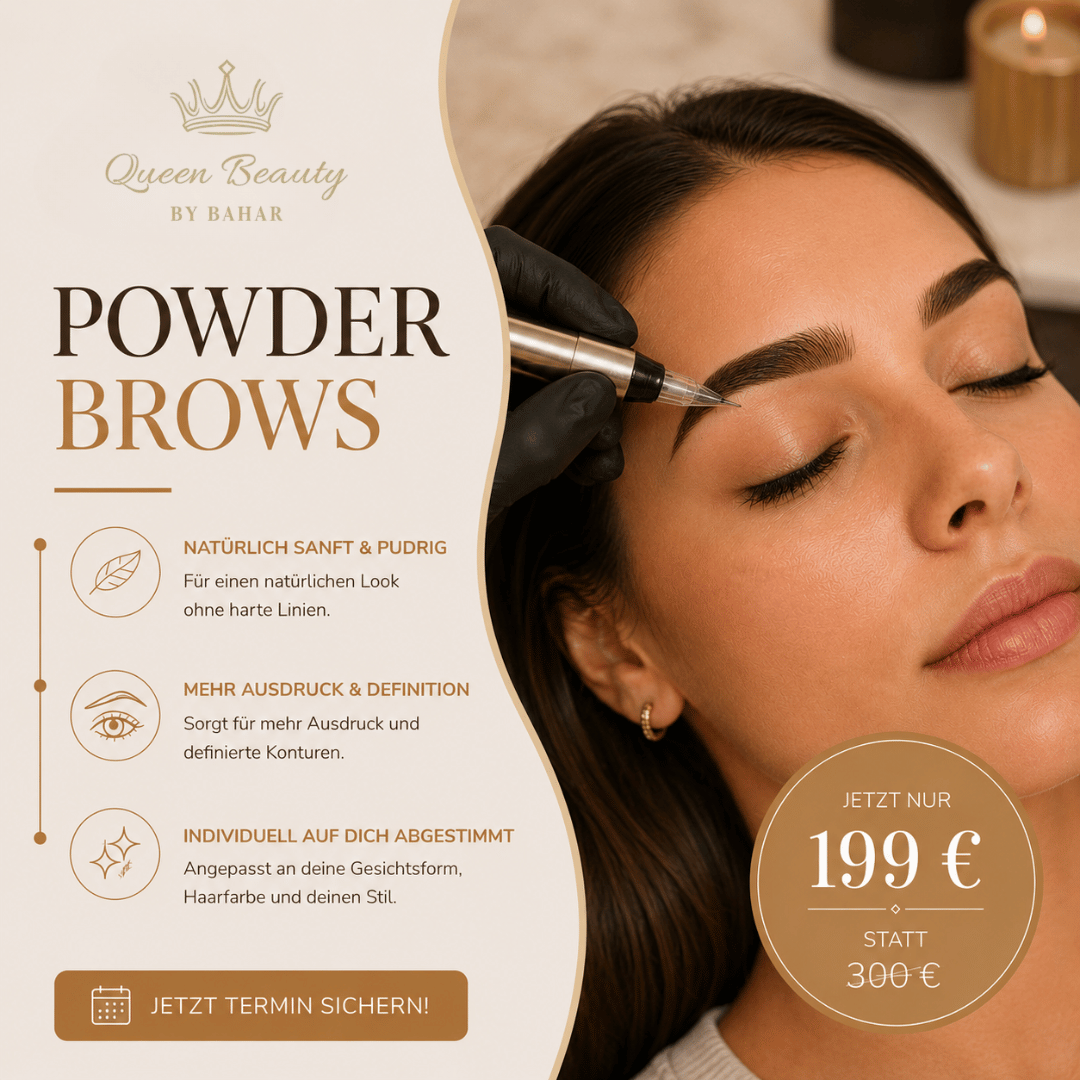 Queen Beauty by Bahar Facebook ad: EXKLUSIV IN BRUCHSAL: POWDERBROWS