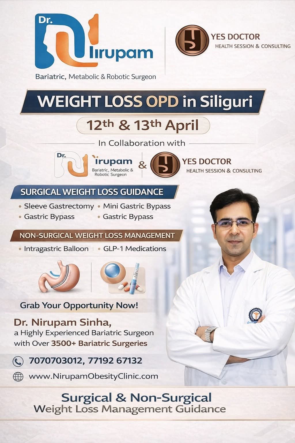 Dr Nirupam Sinha Facebook ad: Chat with us