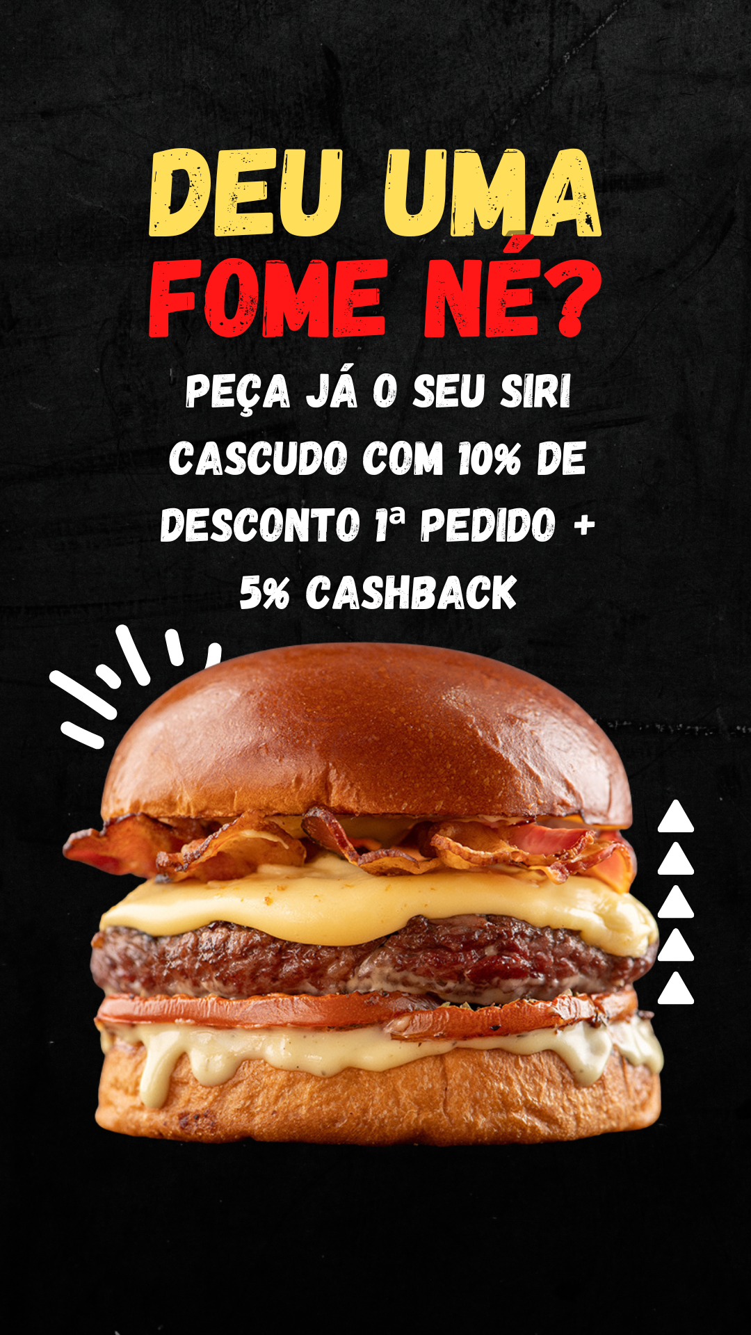 Siri Cascudo Hamburgueria Facebook ad: Peça no nosso Cardápio Digital e aproveite diversos…