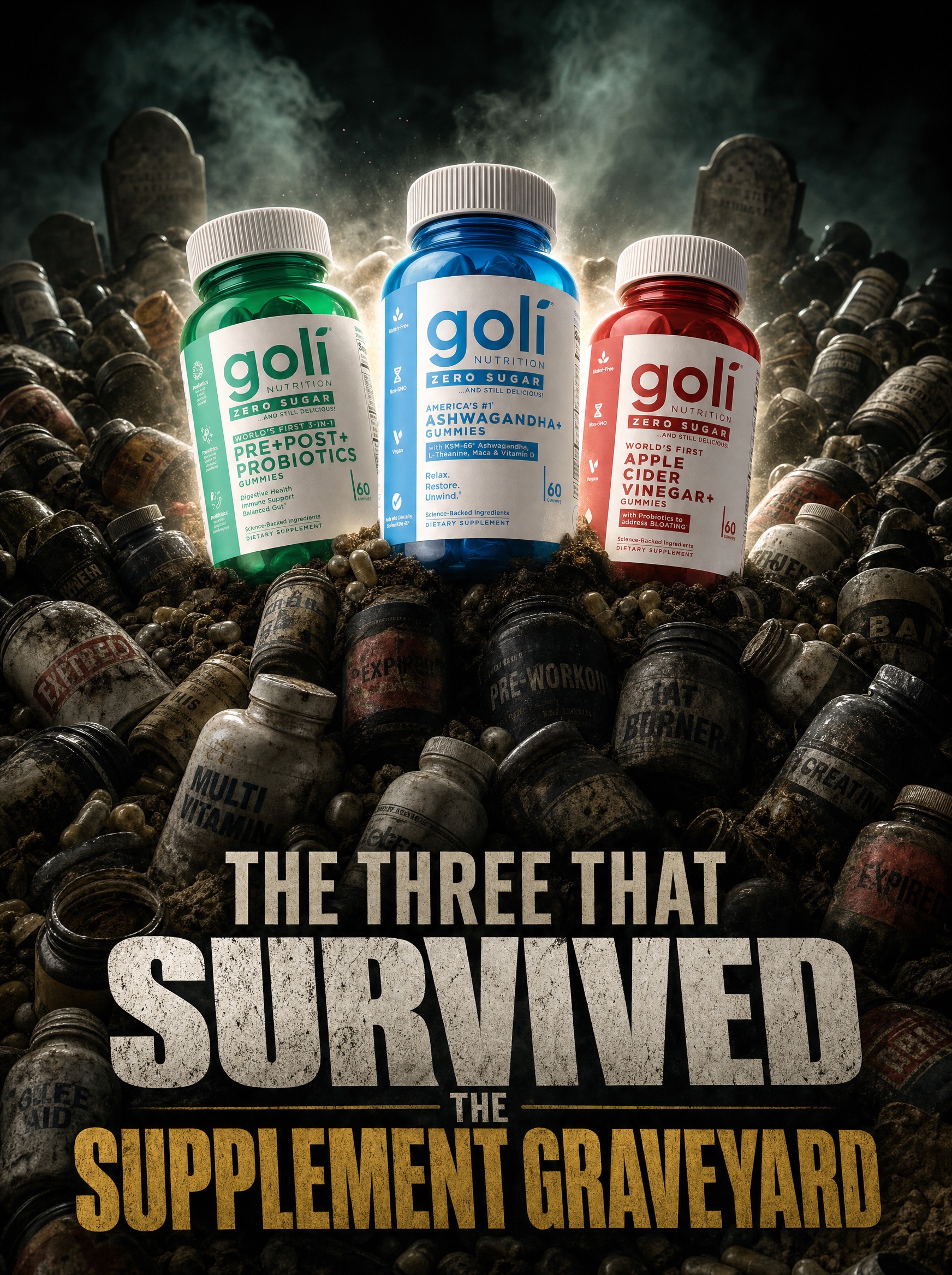 Goli Facebook ad: OVER 60% OFF + 100% FREE Shipping