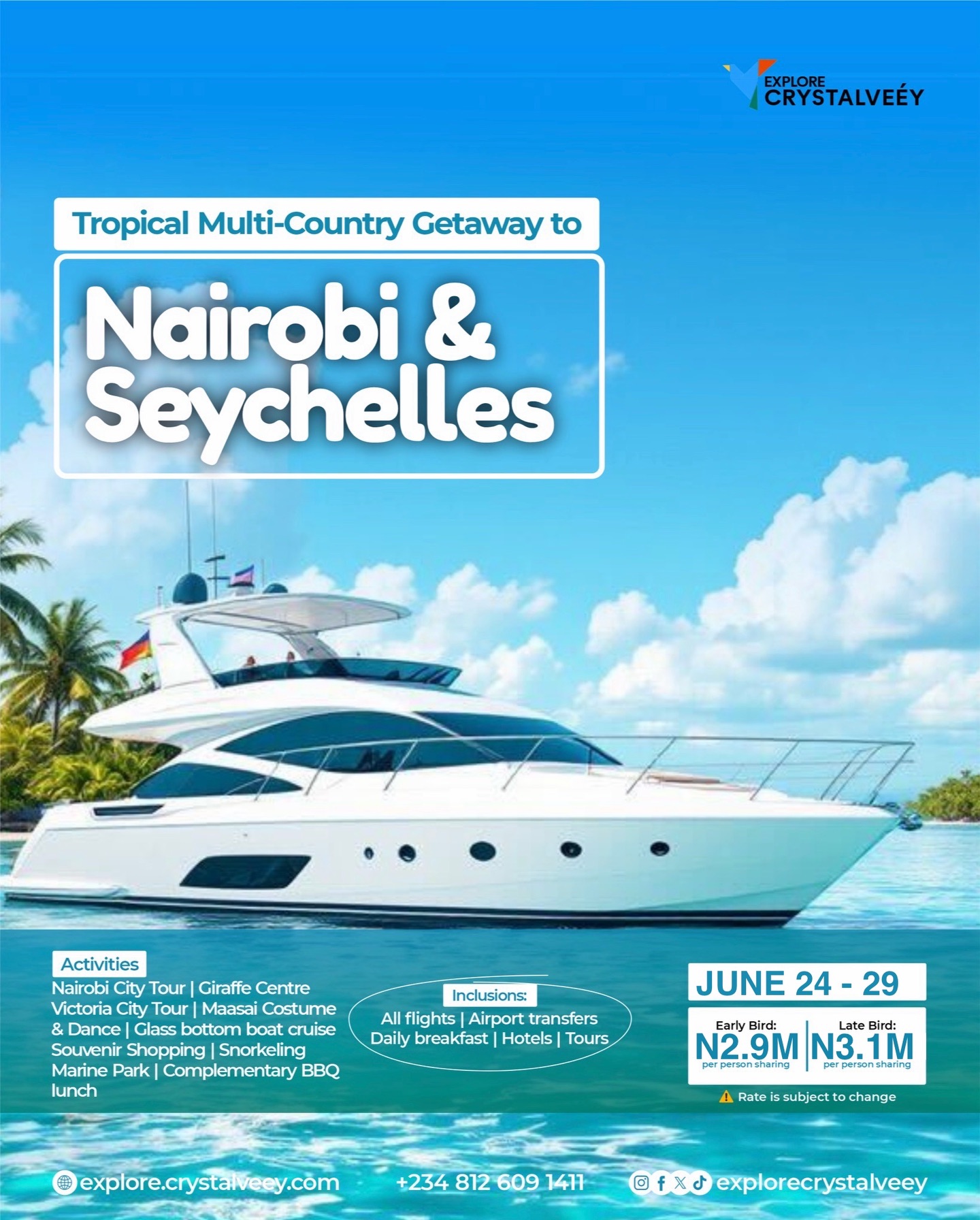 The Events&Travel Company �� Facebook ad: You deserve a tropical multi-country escape to Nairobi…
