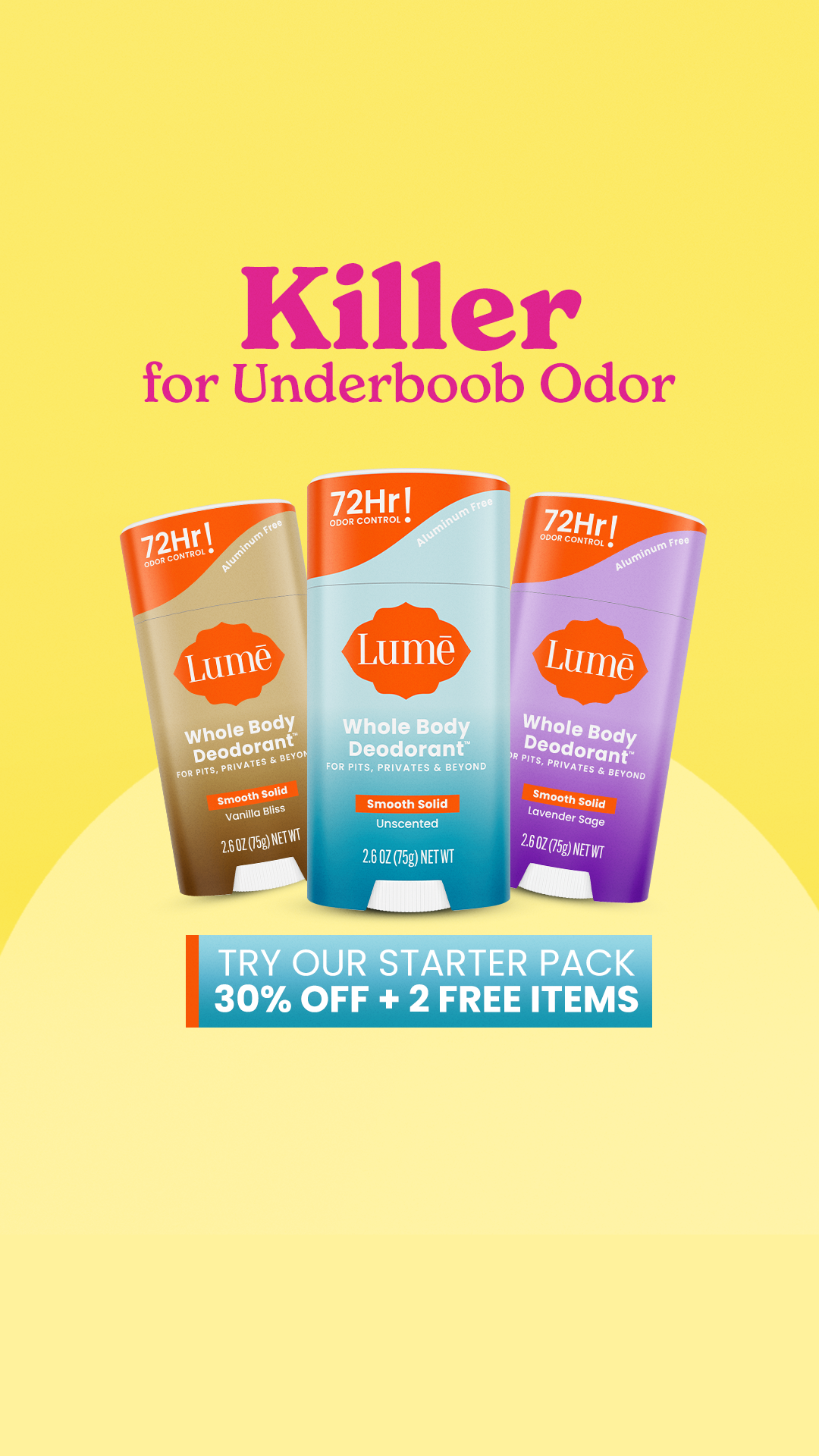 Lume Deodorant Facebook ad