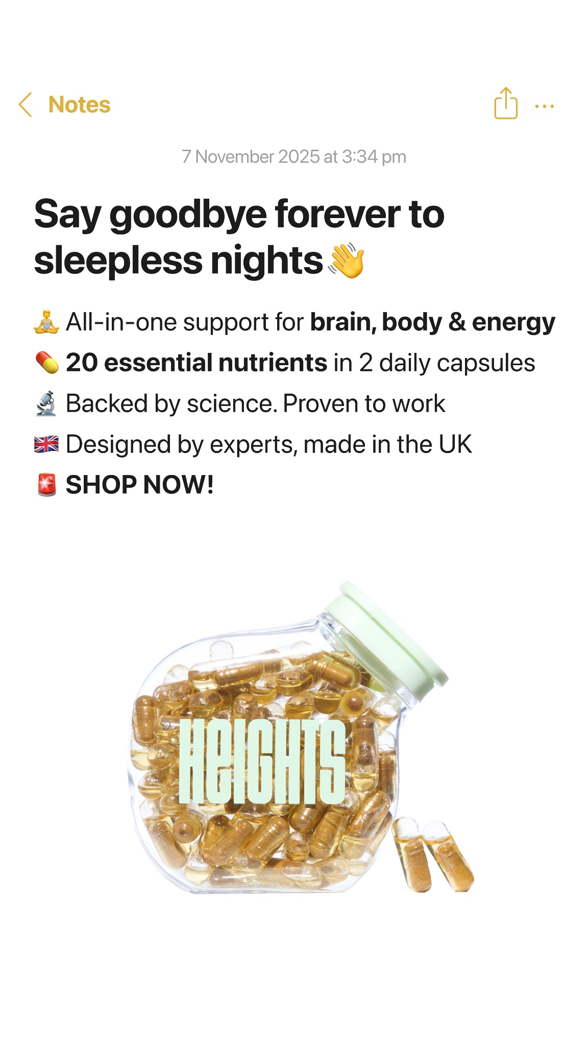 Your Heights Facebook ad