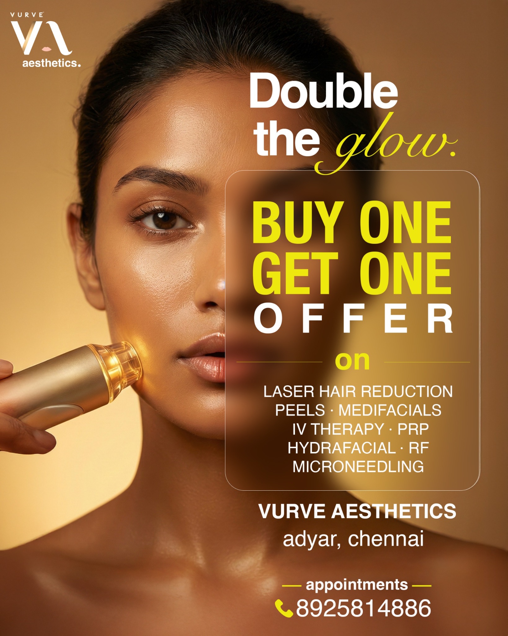Vurve Signature Salon Facebook ad from Dec 15, 2025