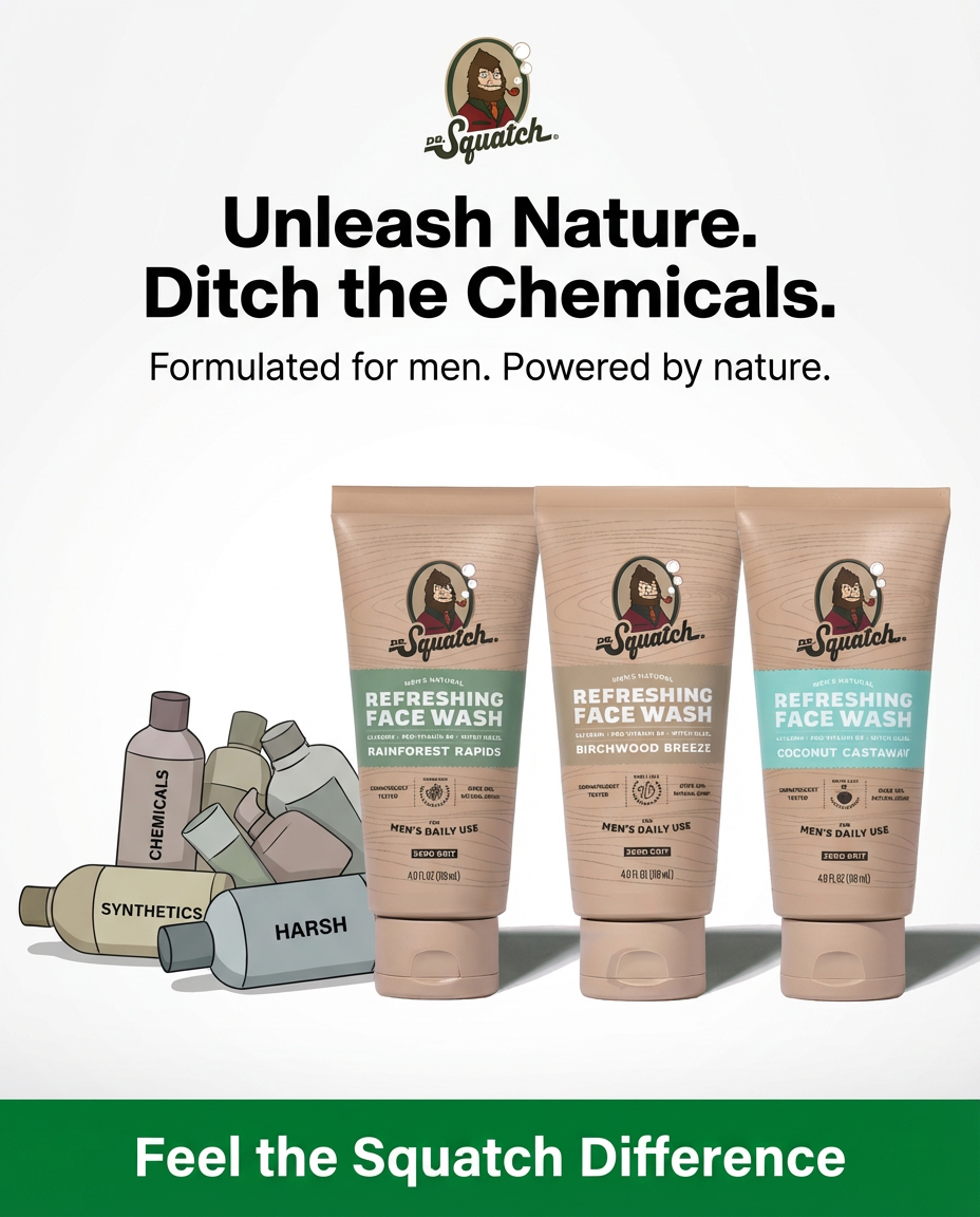 Dr. Squatch Facebook ad