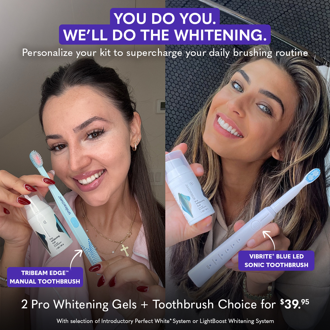 smileactives Facebook ad: Your Choice: TriBeam Edge or Vibrite BLUE