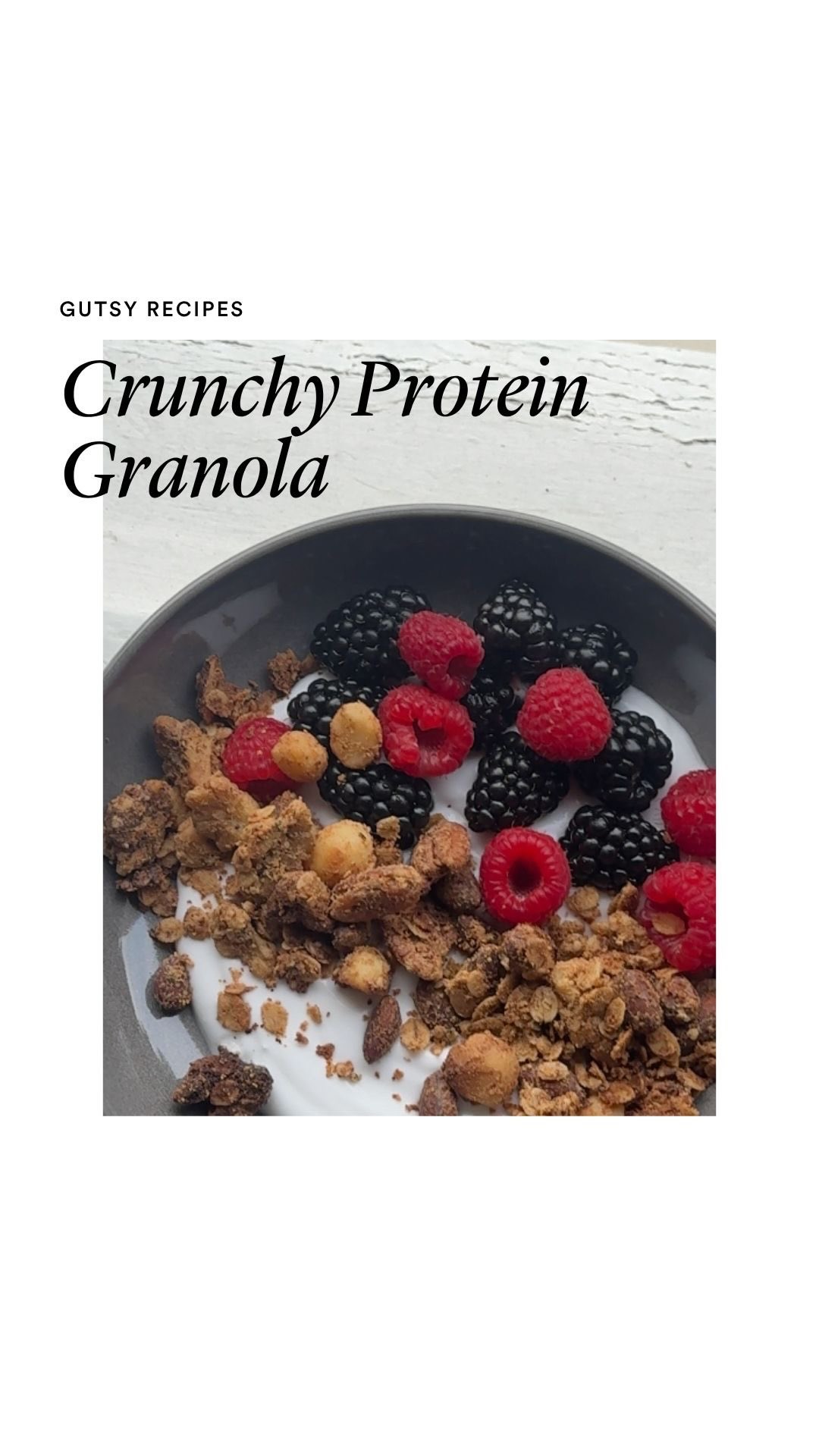 The Beauty Chef Facebook ad: chunky and full of gut-loving goodness-this granola is…