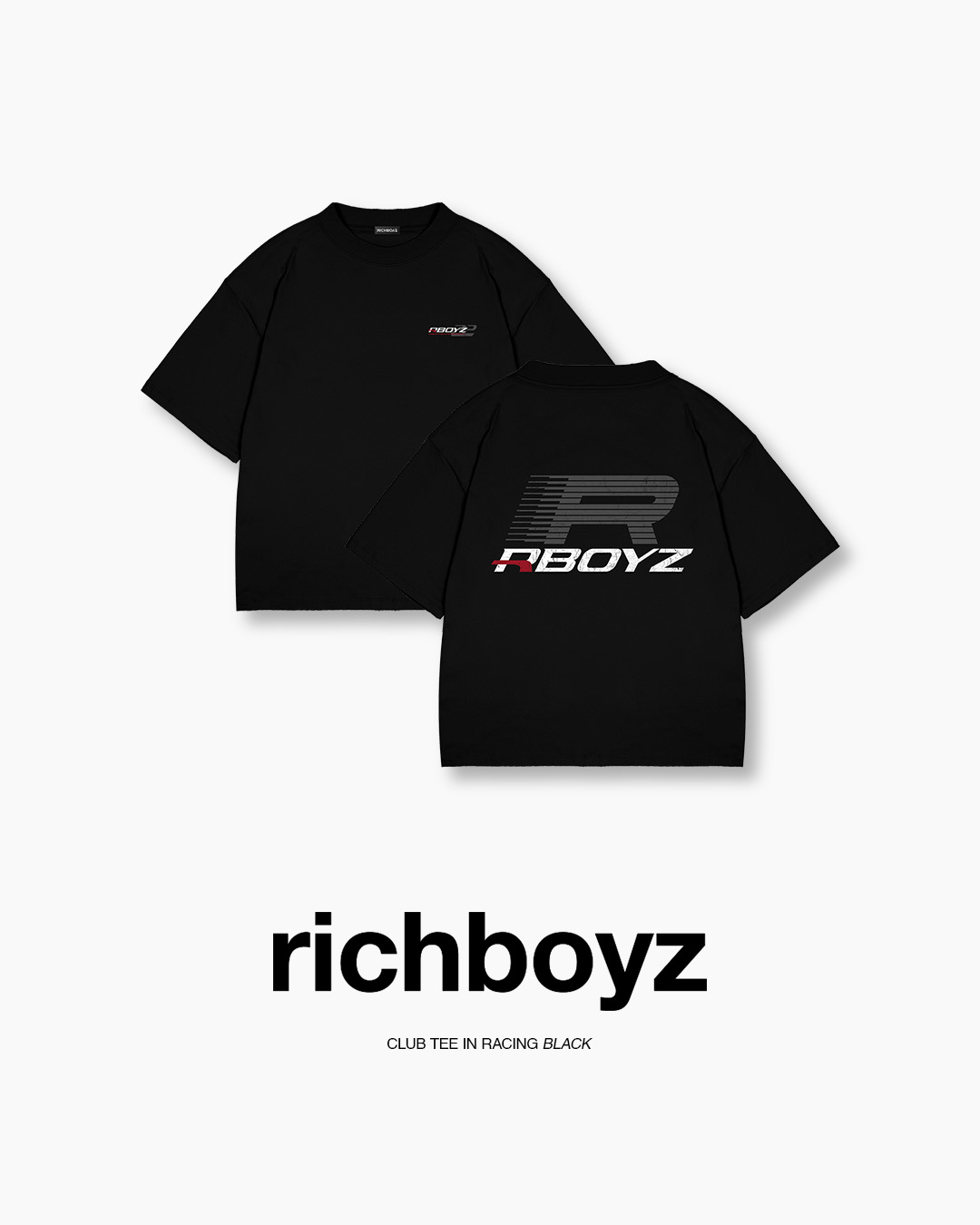 RICHBOYZ Facebook ad: Racing Black Tee Is Back