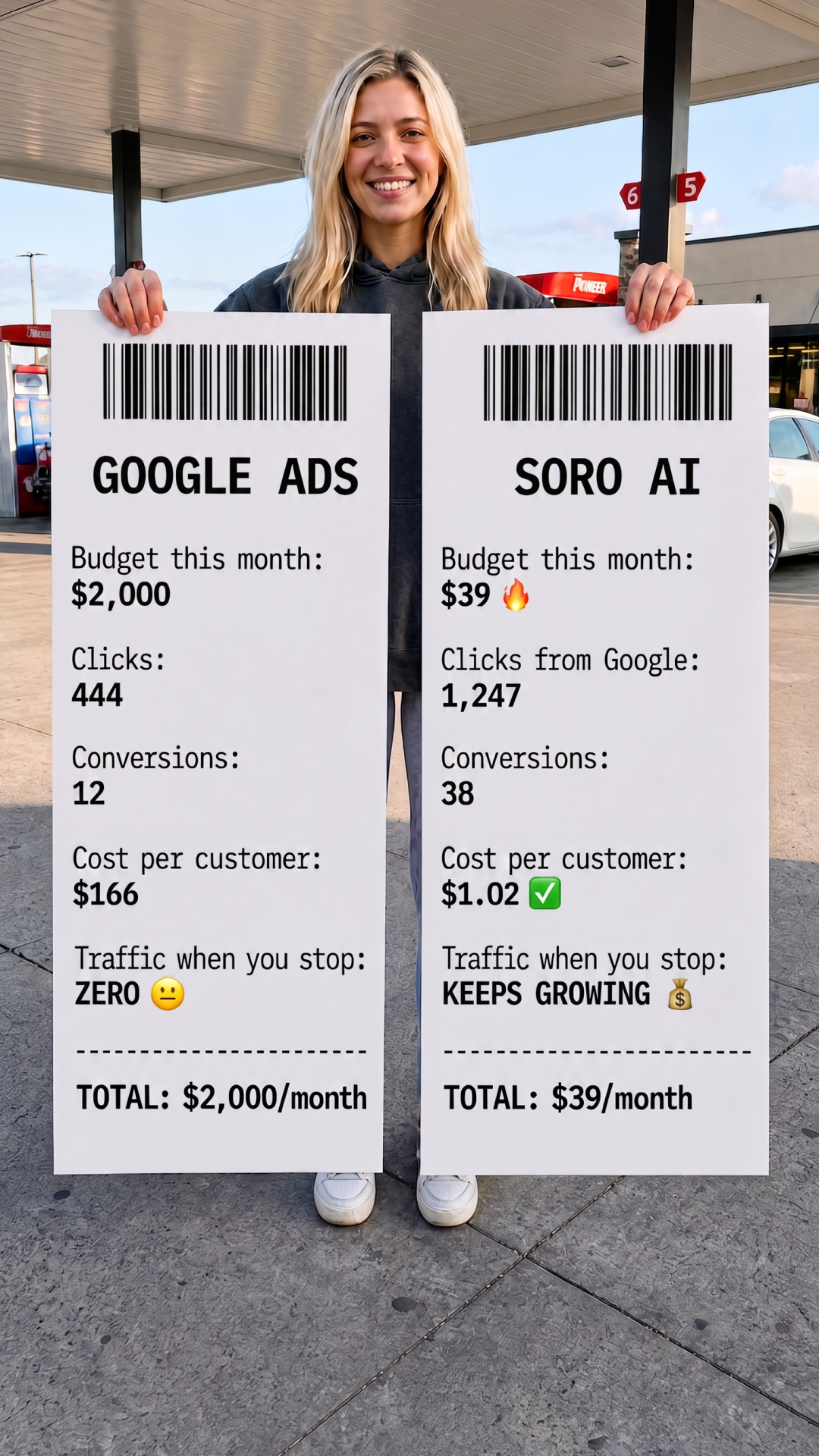Soro SEO Facebook ad
