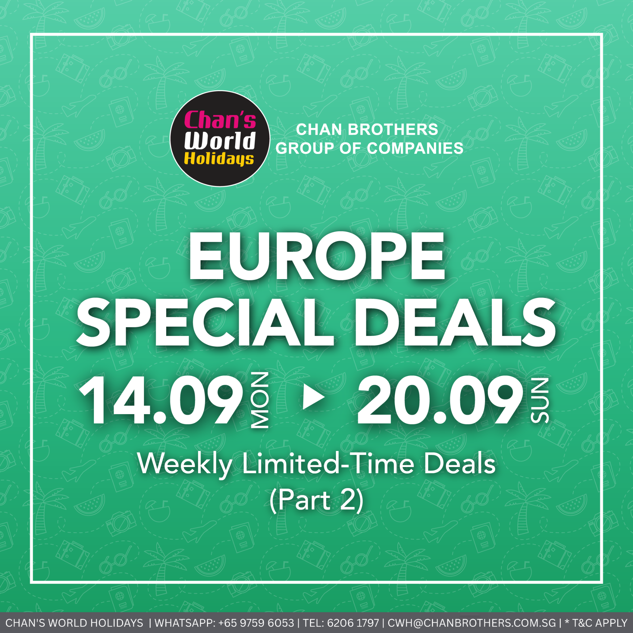 Chan's World Holidays Facebook ad